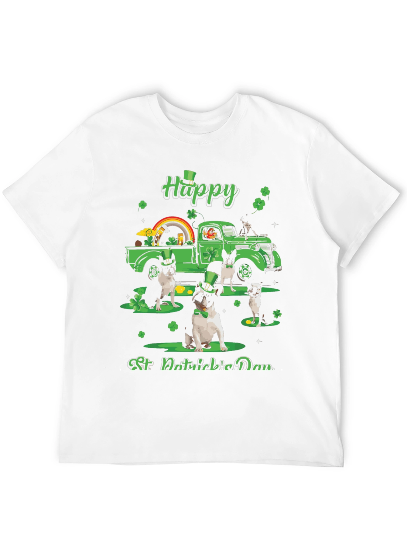 St. Patricks Day Boston Terrier Truck T-Shirt