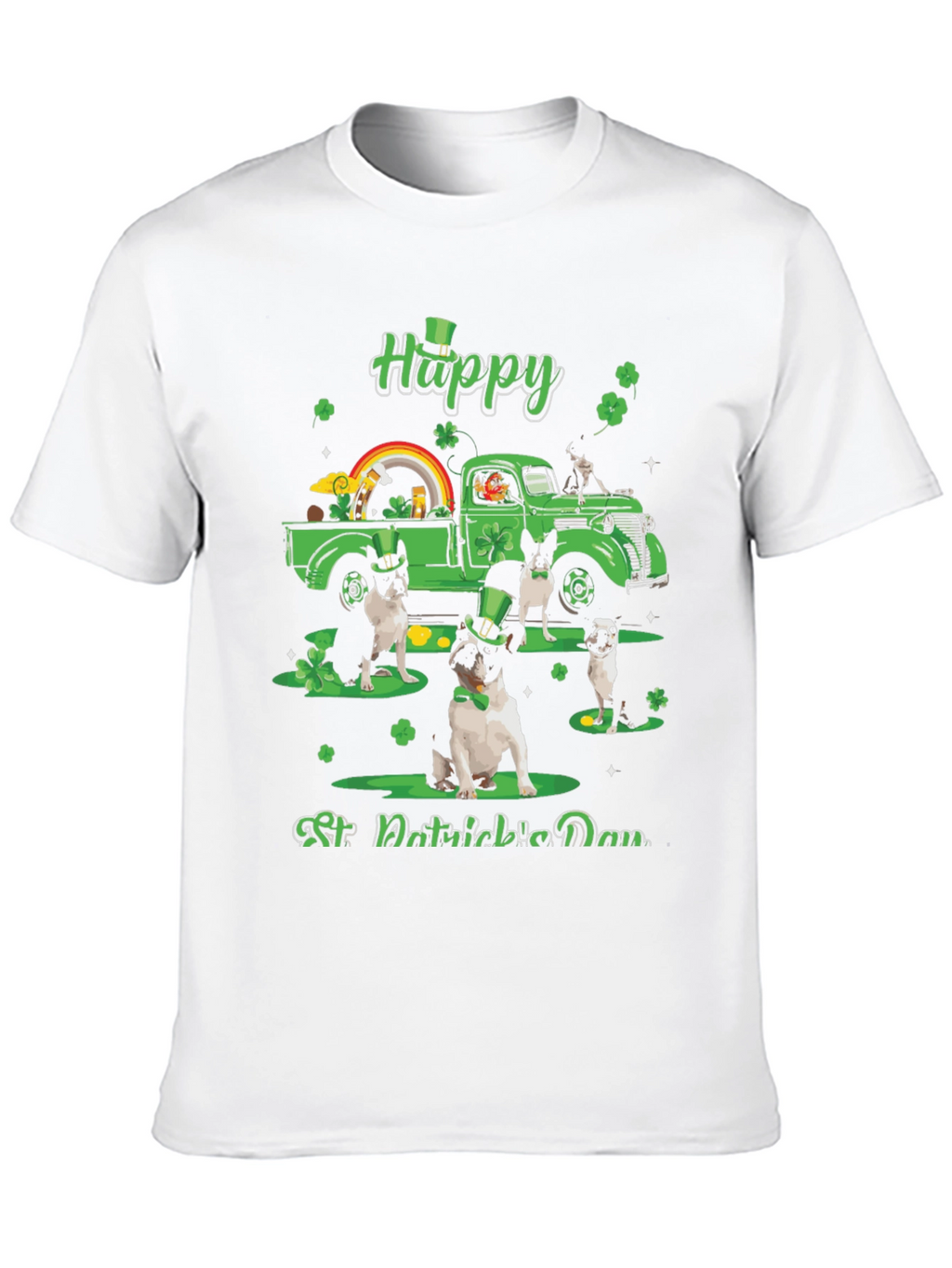 St. Patricks Day Boston Terrier Truck T-Shirt