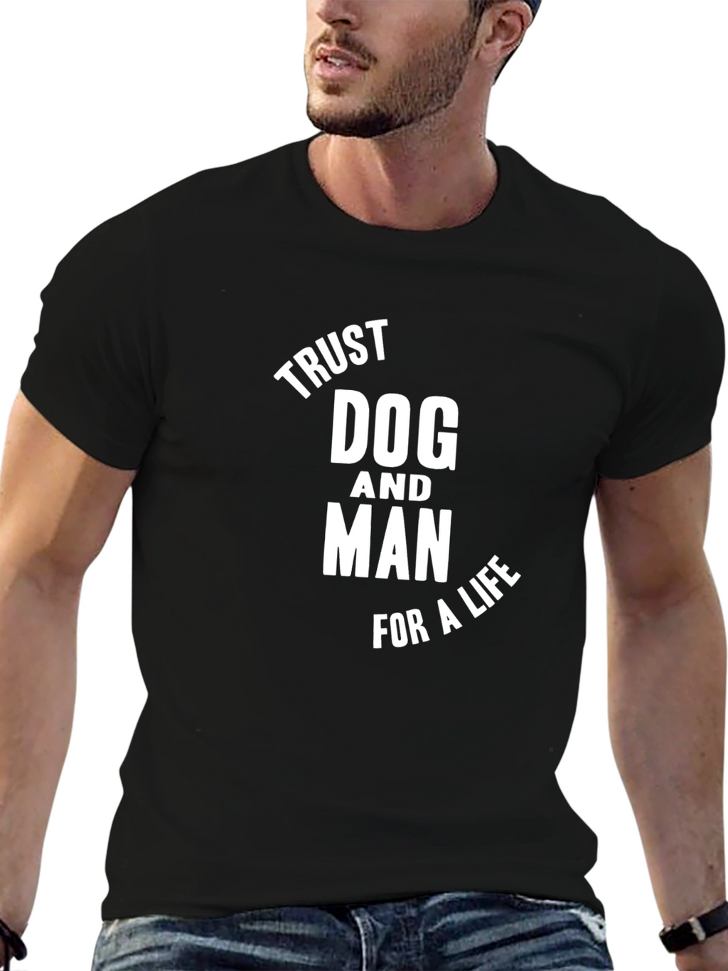 Trust Dog and Man T-Shirt