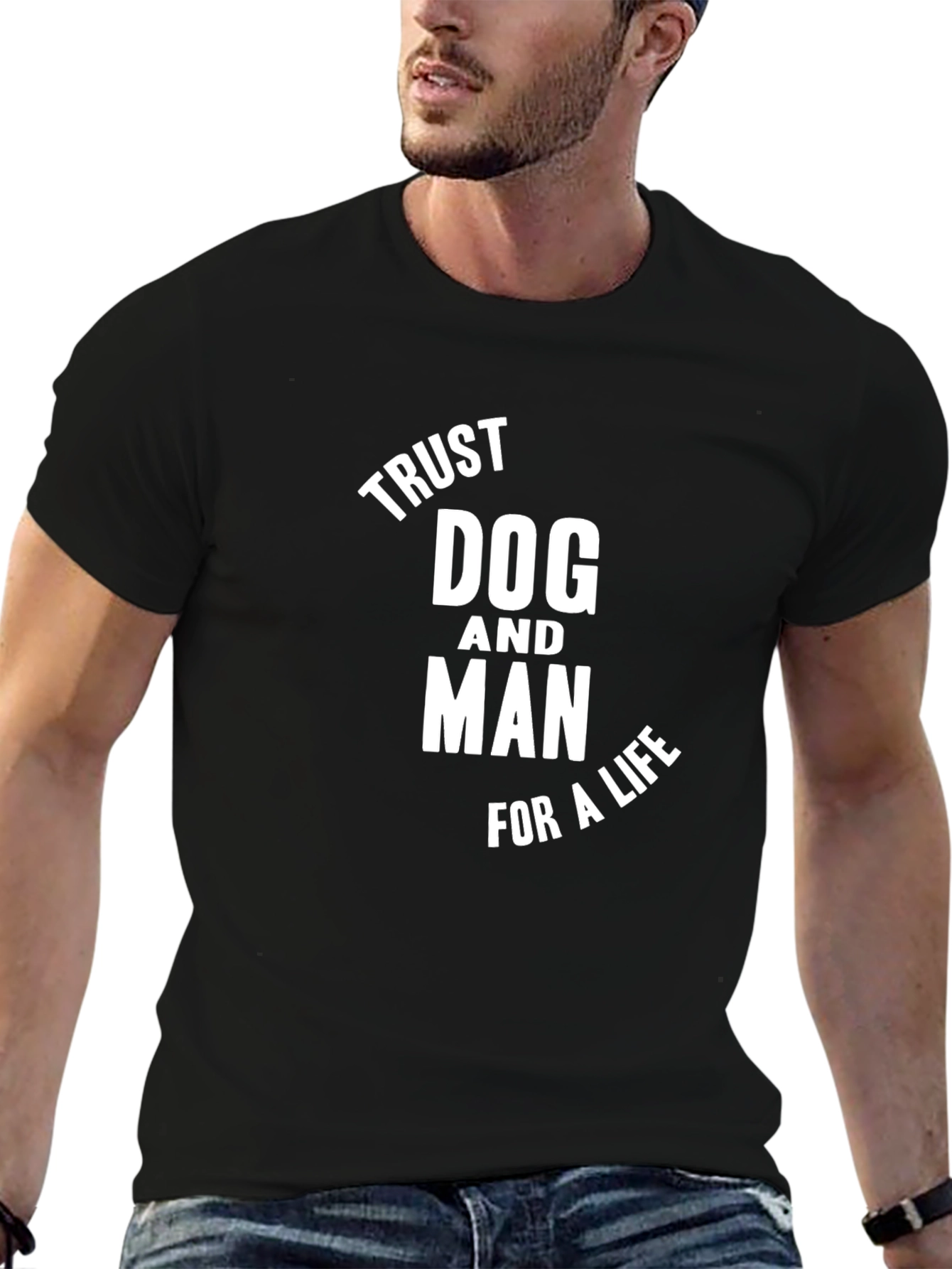 Trust Dog and Man T-Shirt
