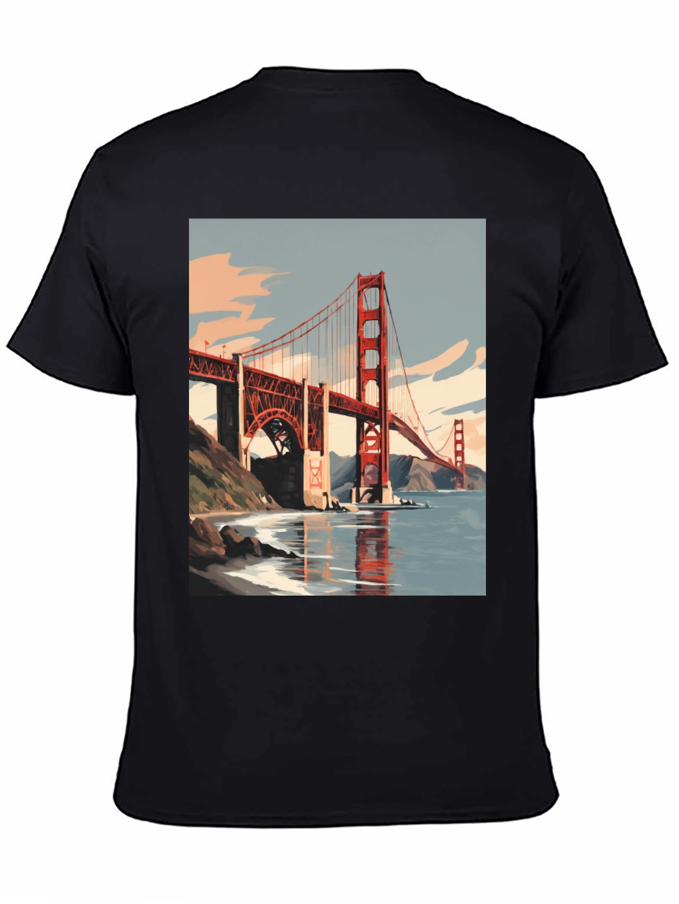 Golden Gate Bridge Graphic Tee - San Francisco Souvenir T-Shirt