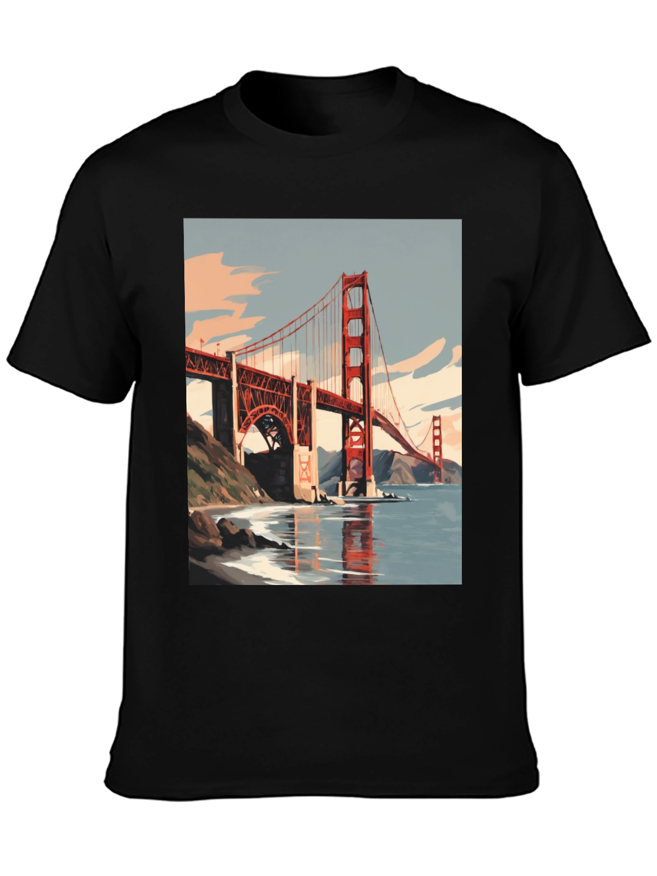 Golden Gate Bridge Graphic Tee - San Francisco Souvenir T-Shirt