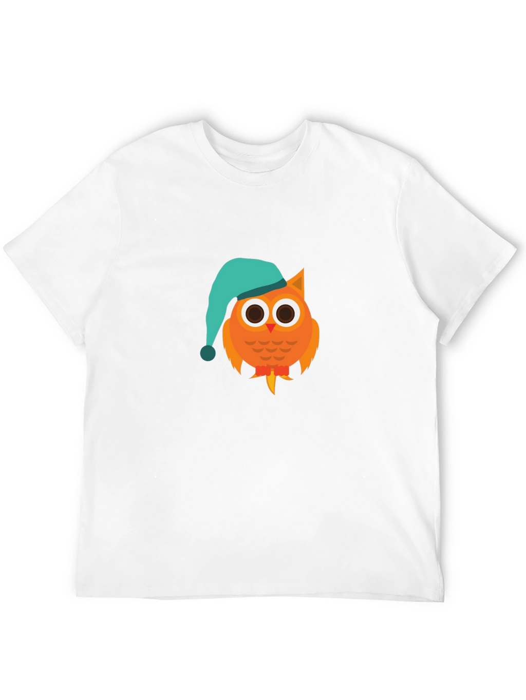 Owl Cartoon Graphic T-Shirt - Night Cap Design