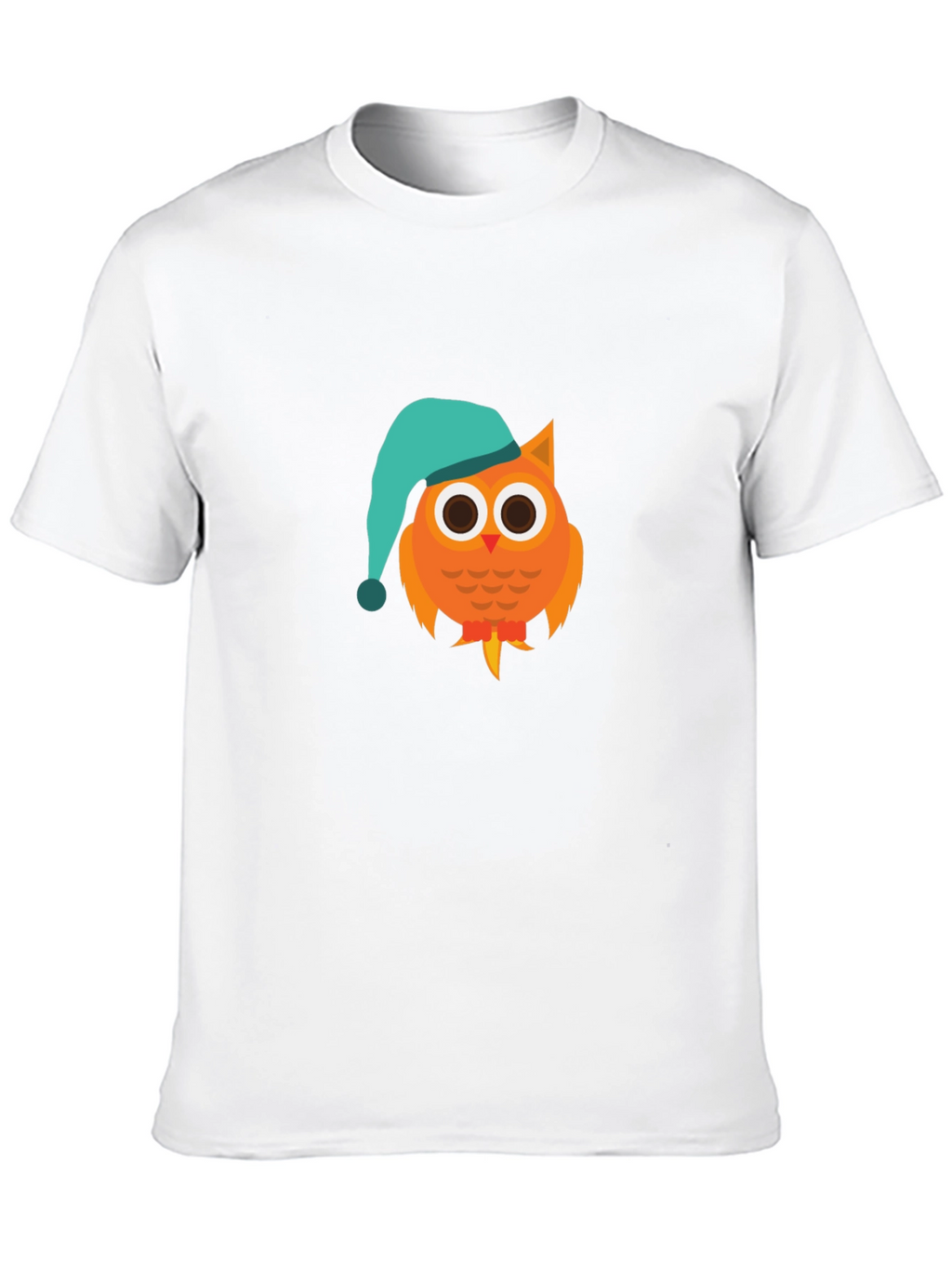 Owl Cartoon Graphic T-Shirt - Night Cap Design