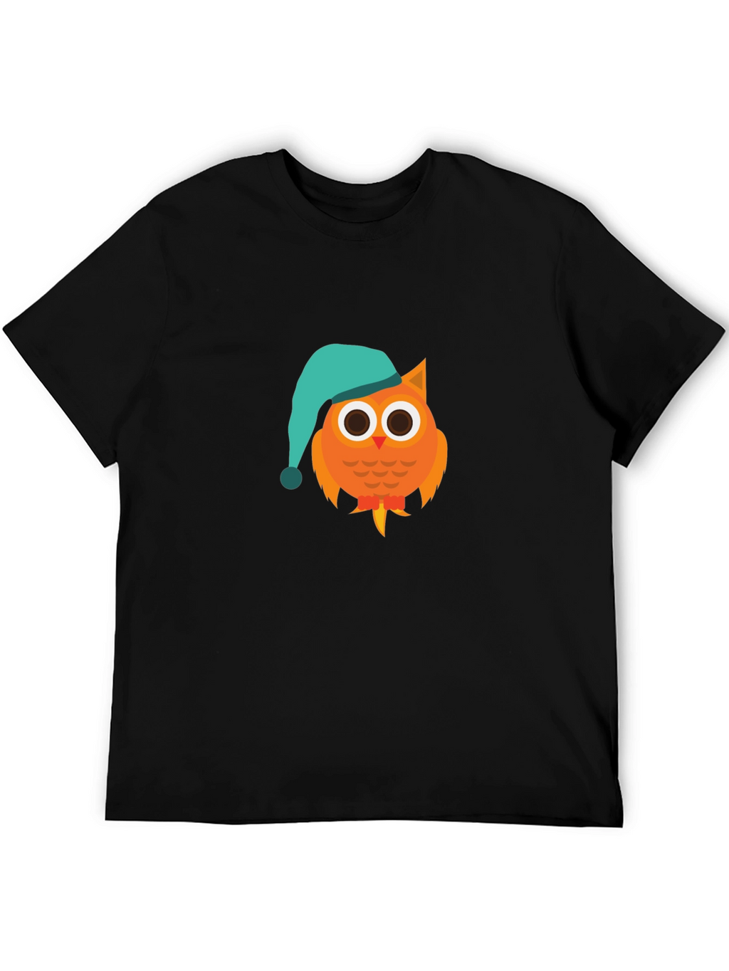 Owl Cartoon Graphic T-Shirt - Night Cap Design