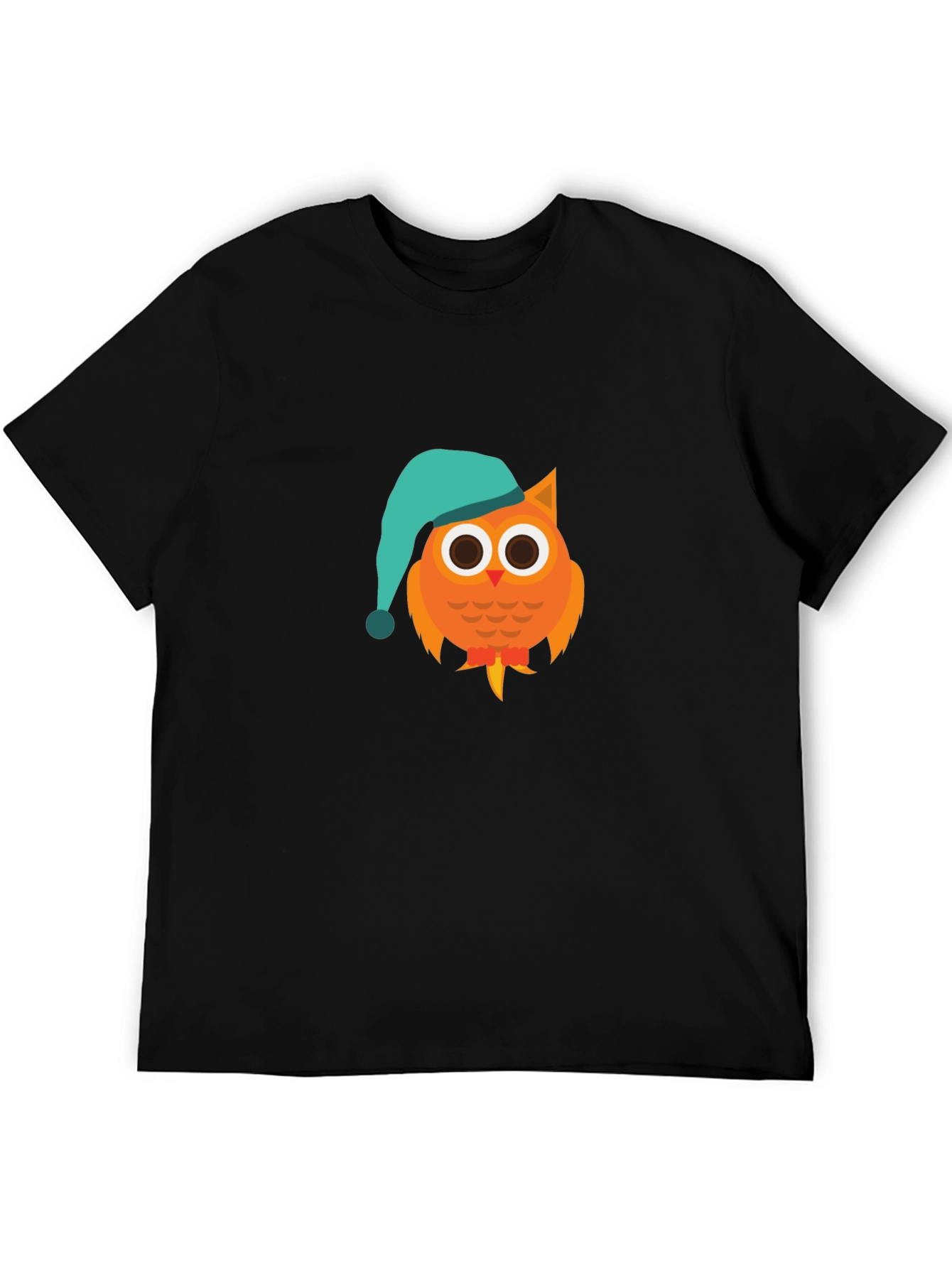 Owl Cartoon Graphic T-Shirt - Night Cap Design