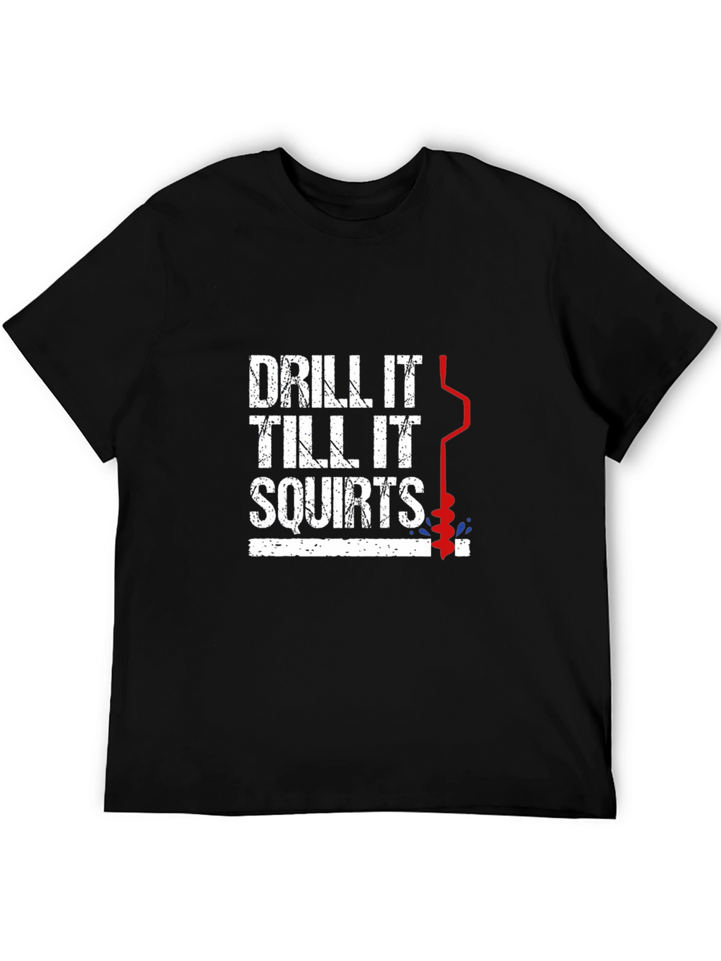 Drill It Ice Fishing Graphic Tee