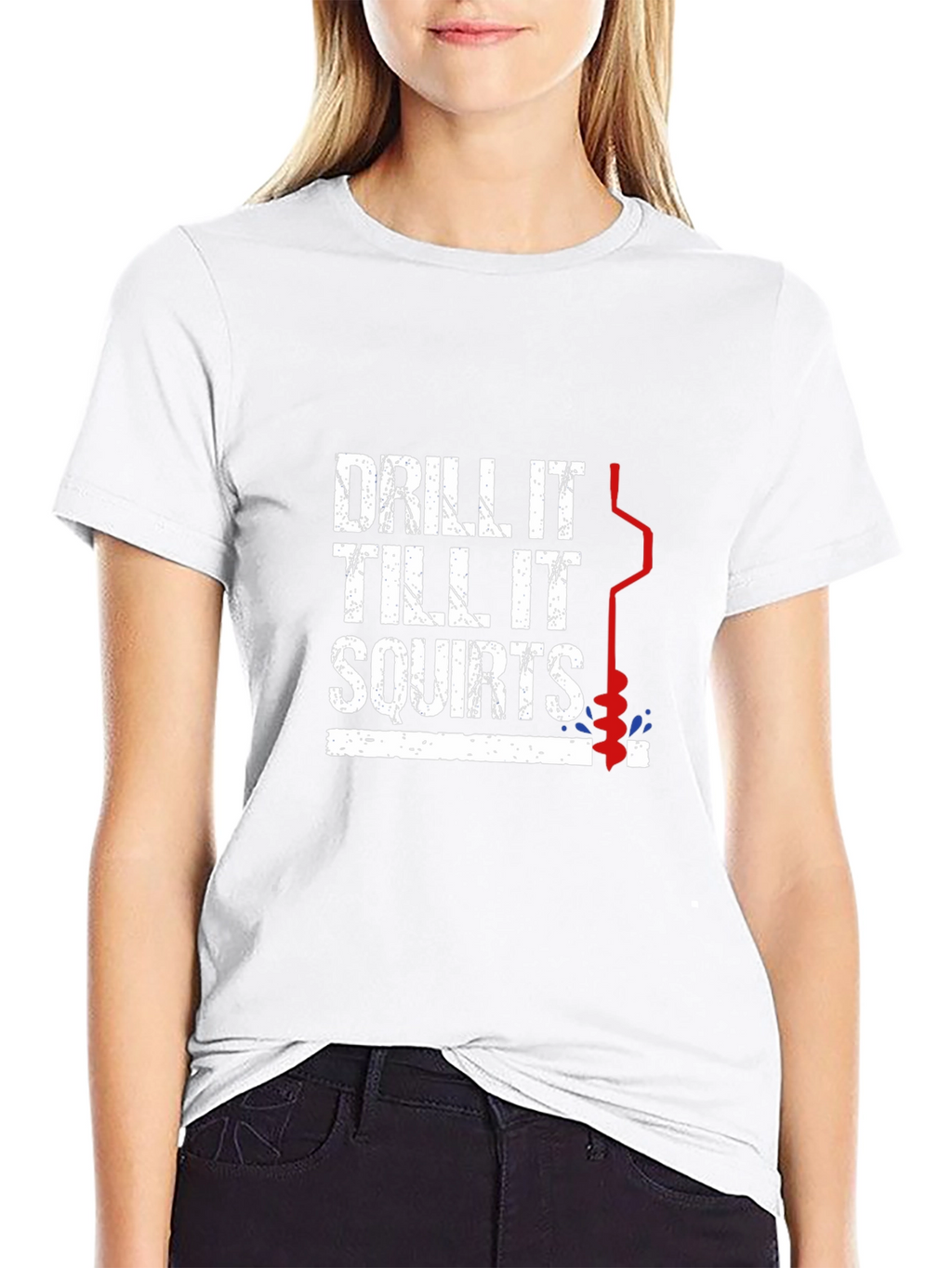 Drill It Ice Fishing Graphic Tee