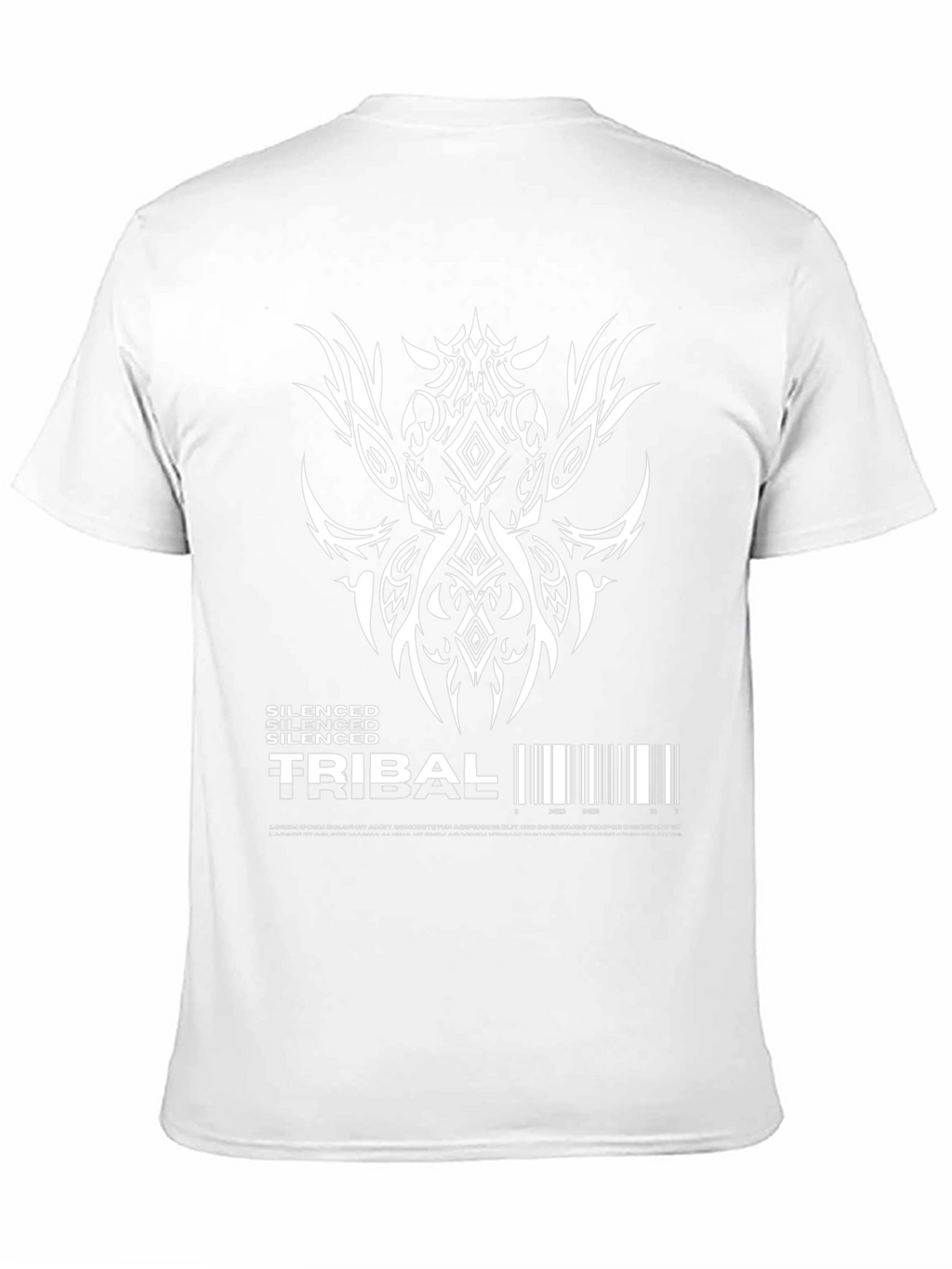 Silenced Tribal Graphic Tee - Black