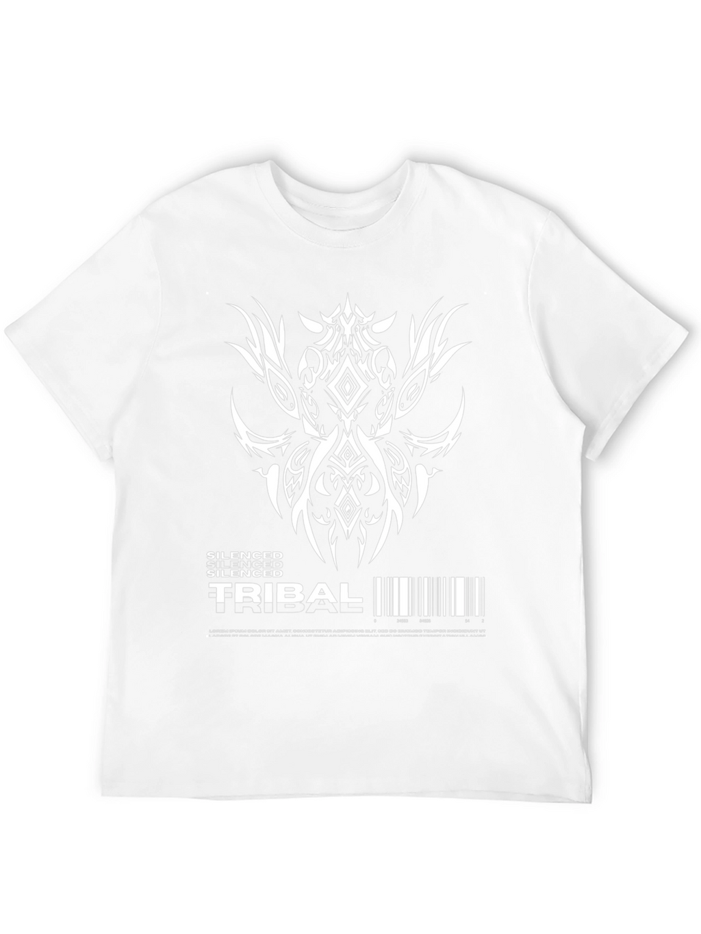 Silenced Tribal Graphic Tee - Black