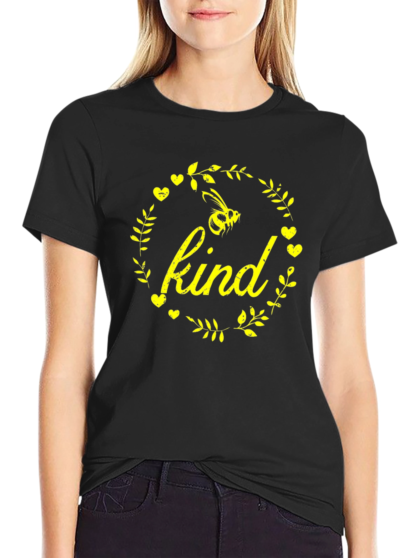 Bee Kind Graphic T-Shirt - Black