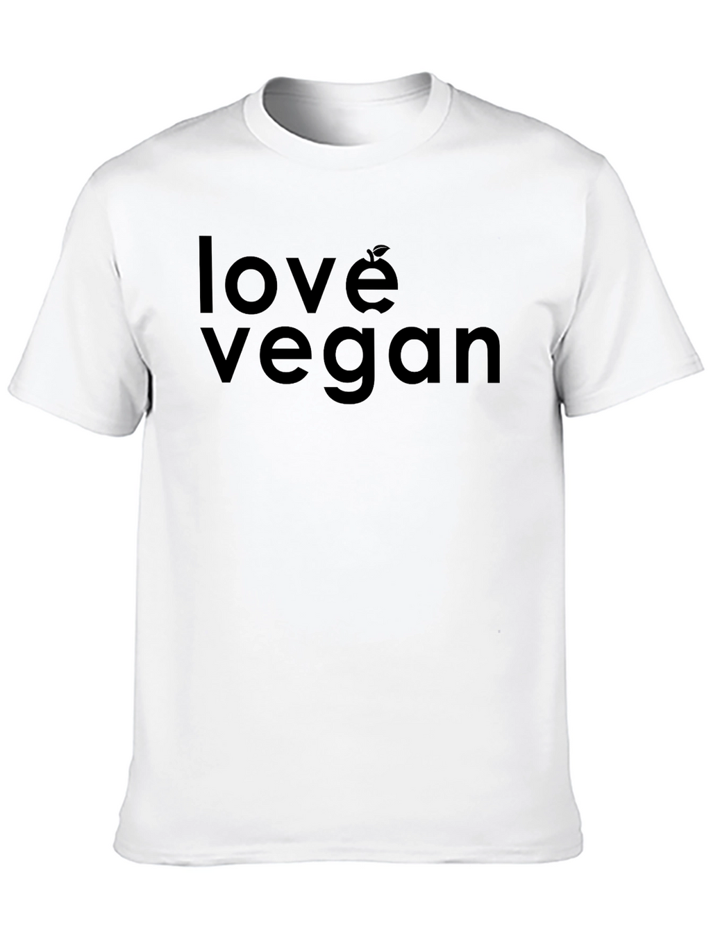 Love Vegan T-Shirt - Black Graphic Tee