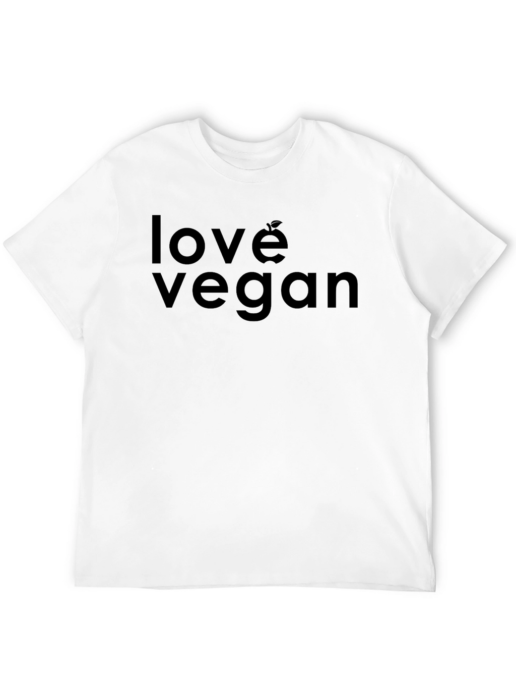 Love Vegan T-Shirt - Black Graphic Tee