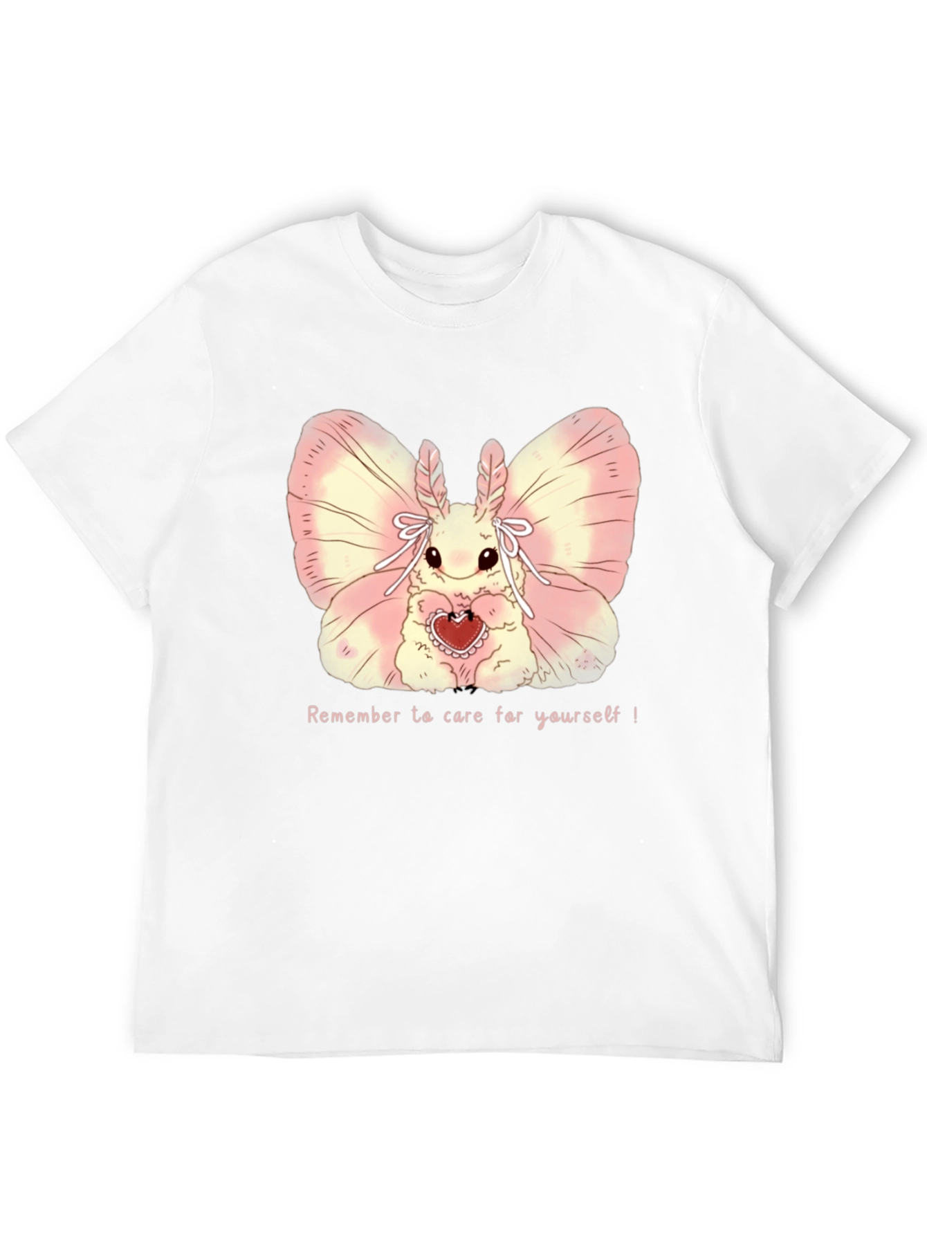 Cute Moth Heart T-Shirt - Remember to Care!