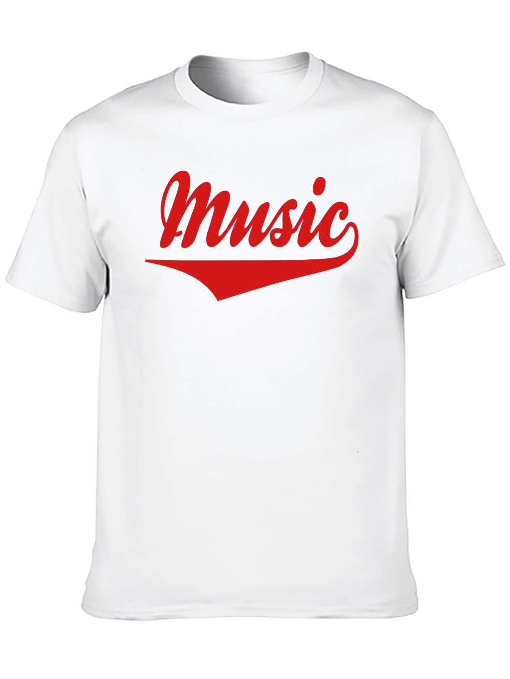 Music Graphic Tee - Casual Black Cotton T-Shirt