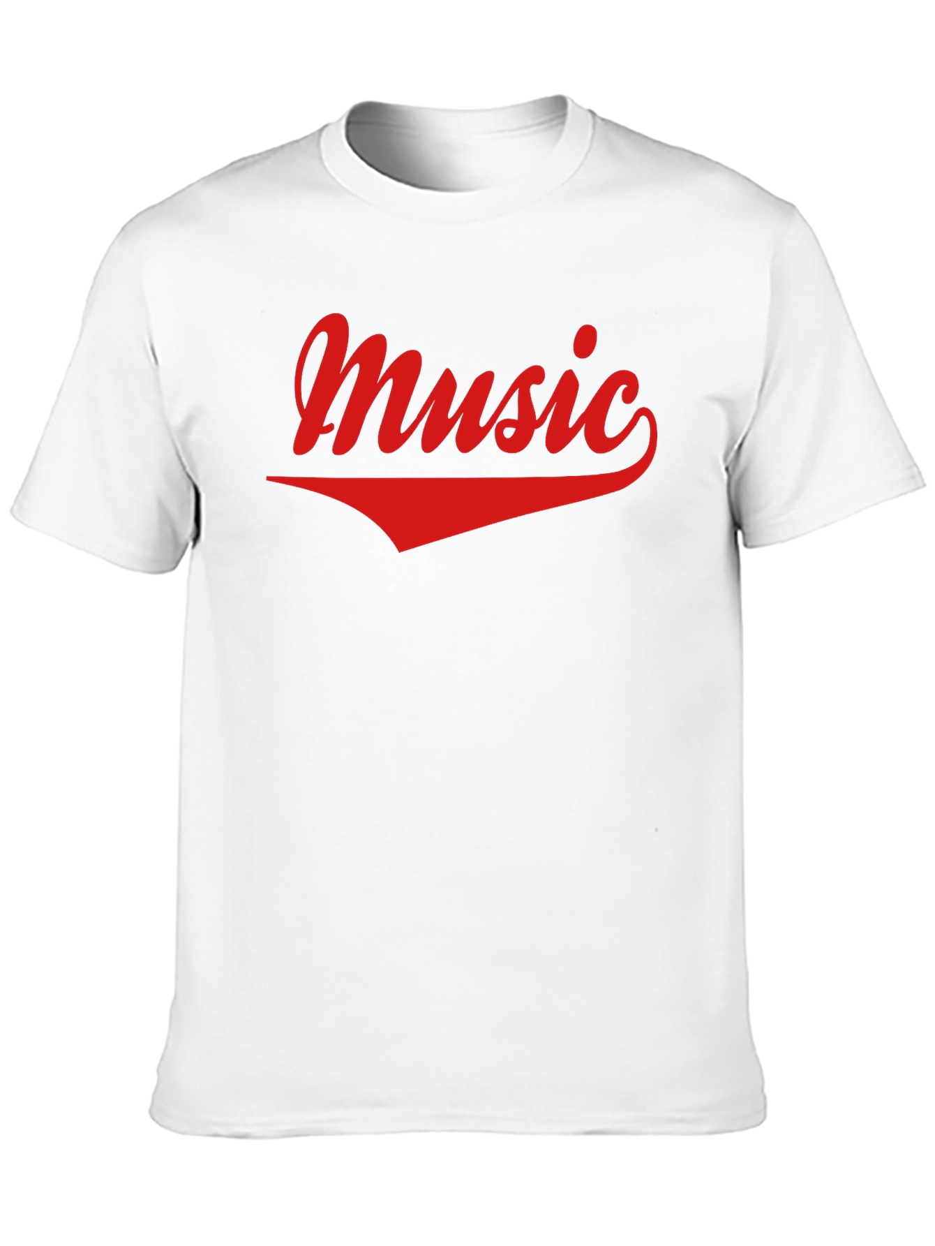 Music Graphic Tee - Casual Black Cotton T-Shirt