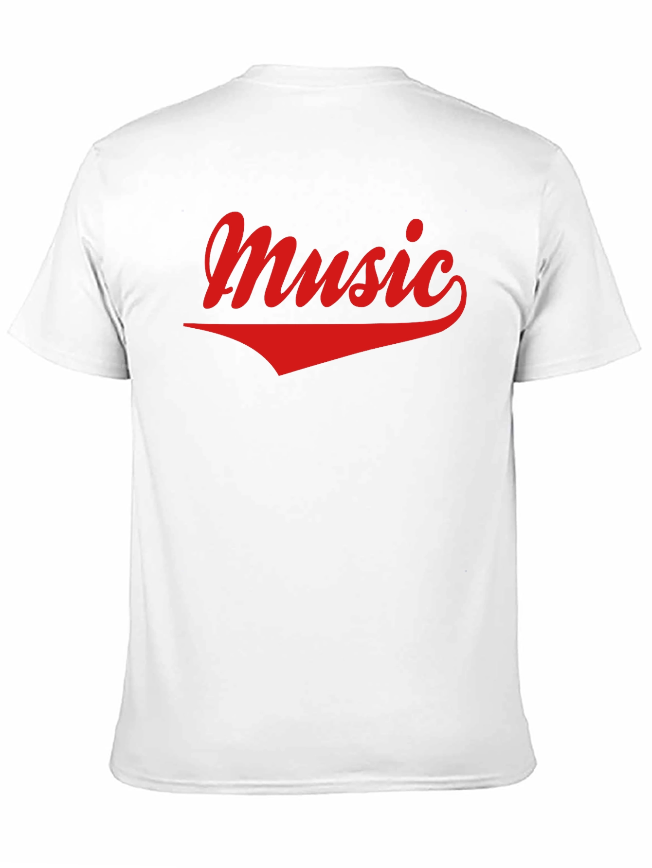 Music Graphic Tee - Casual Black Cotton T-Shirt