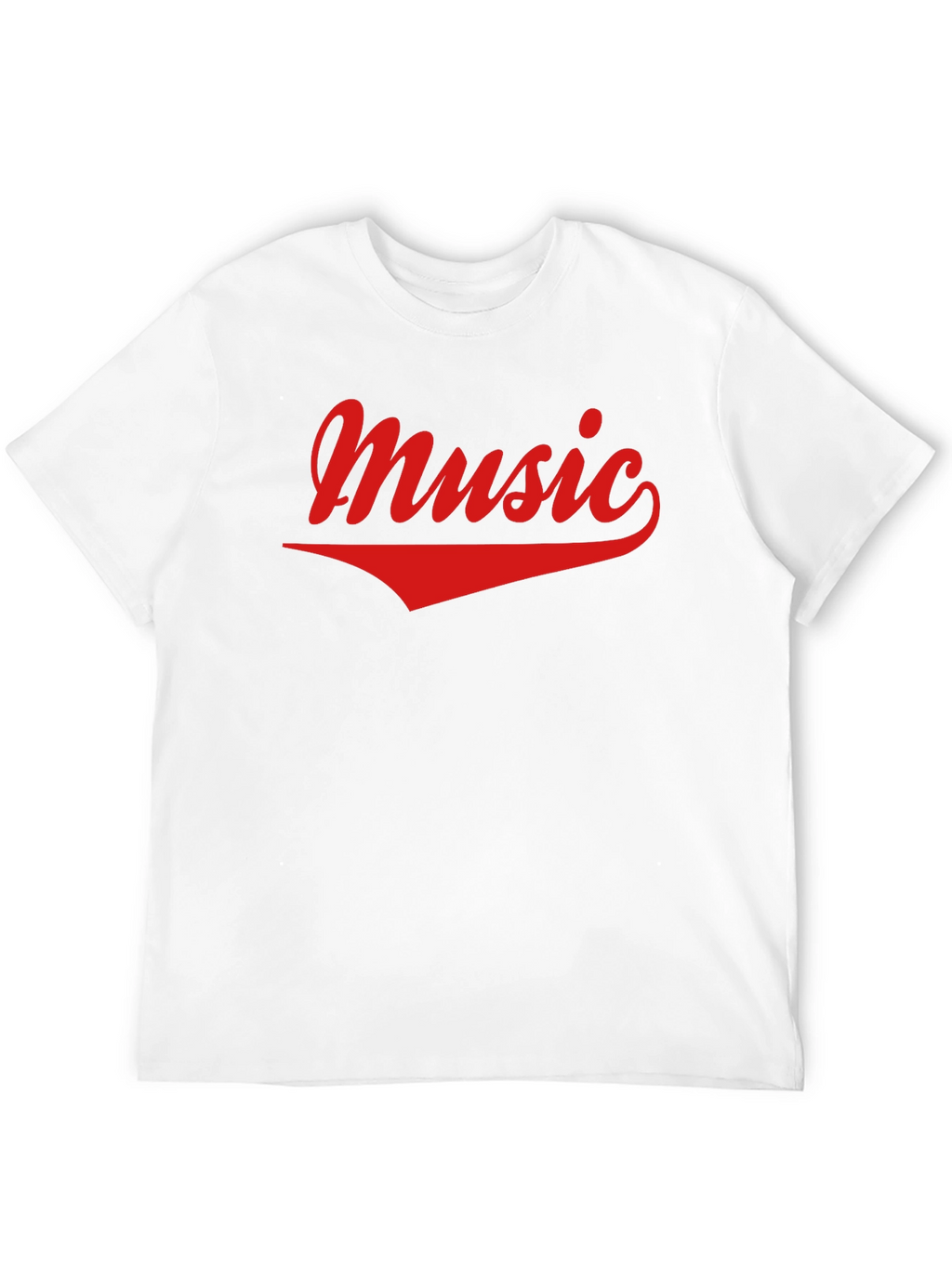 Music Graphic Tee - Casual Black Cotton T-Shirt