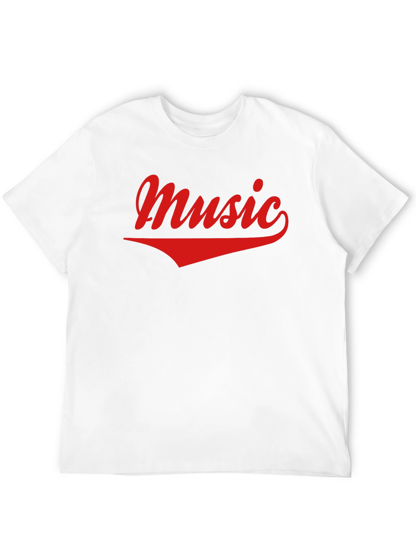 Music Graphic Tee - Casual Black Cotton T-Shirt