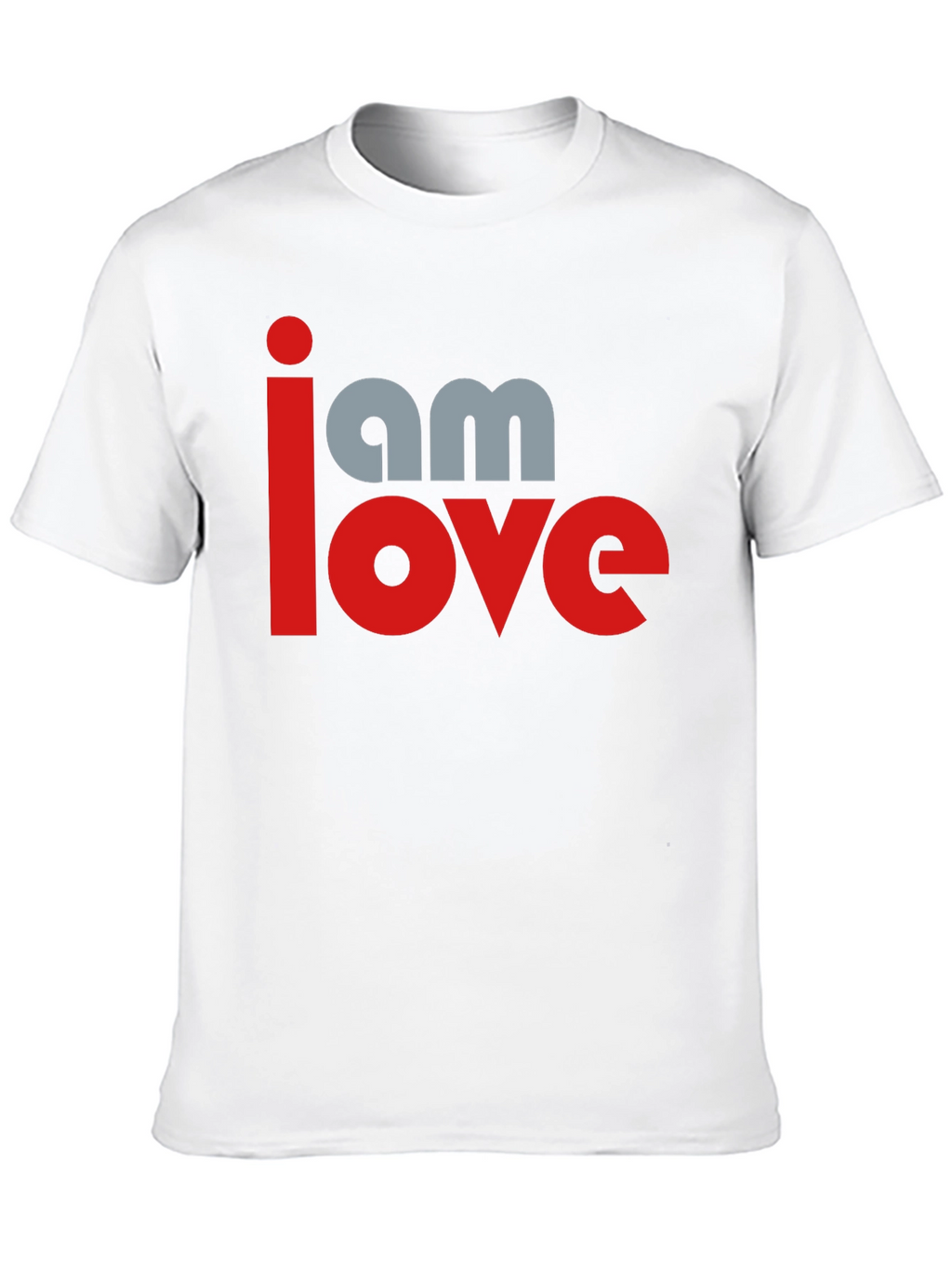 I am Love Graphic Print Black T-Shirt