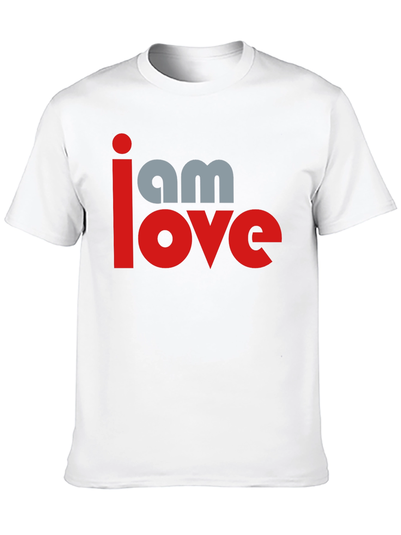 I am Love Graphic Print Black T-Shirt