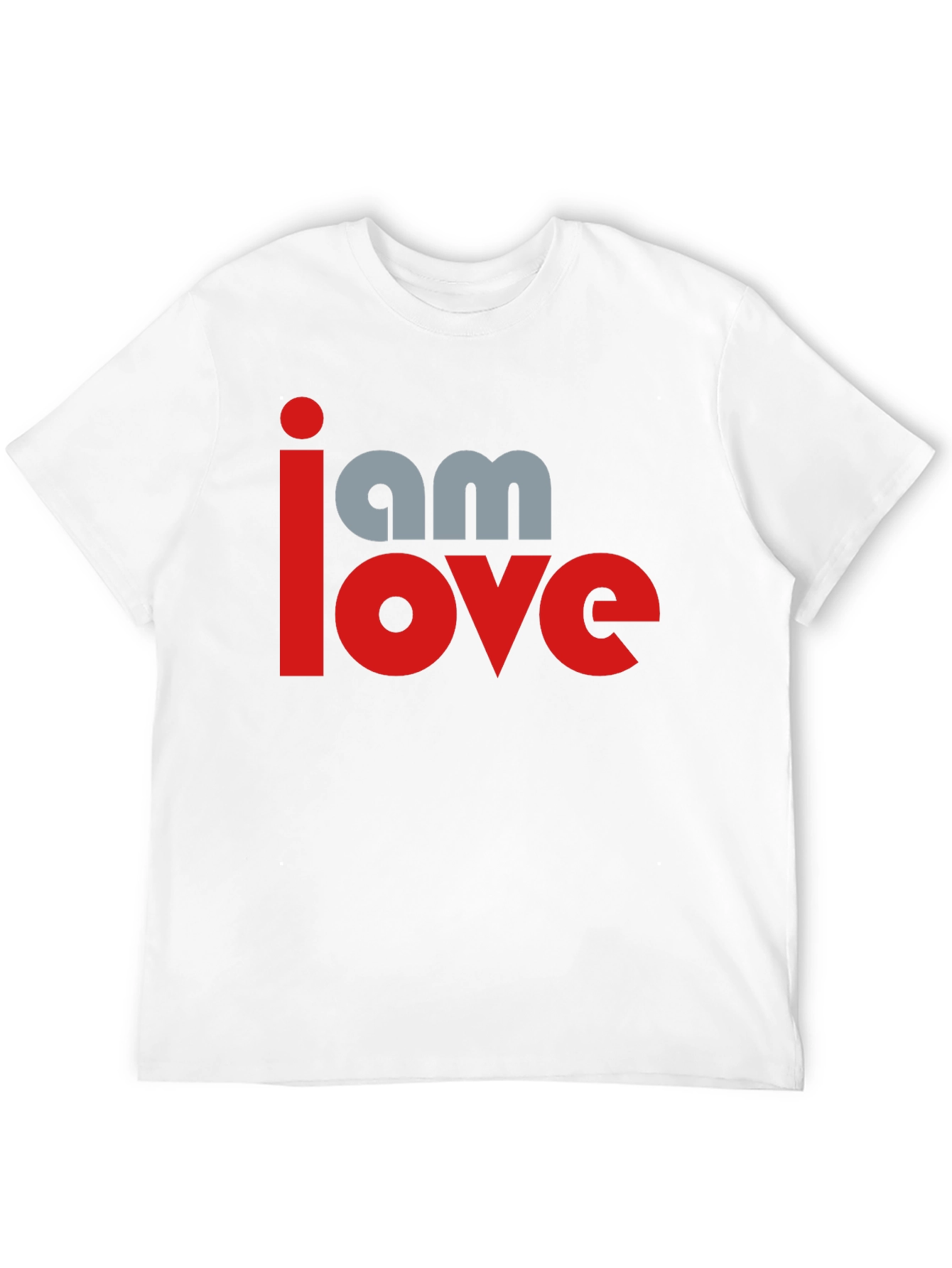 I am Love Graphic Print Black T-Shirt