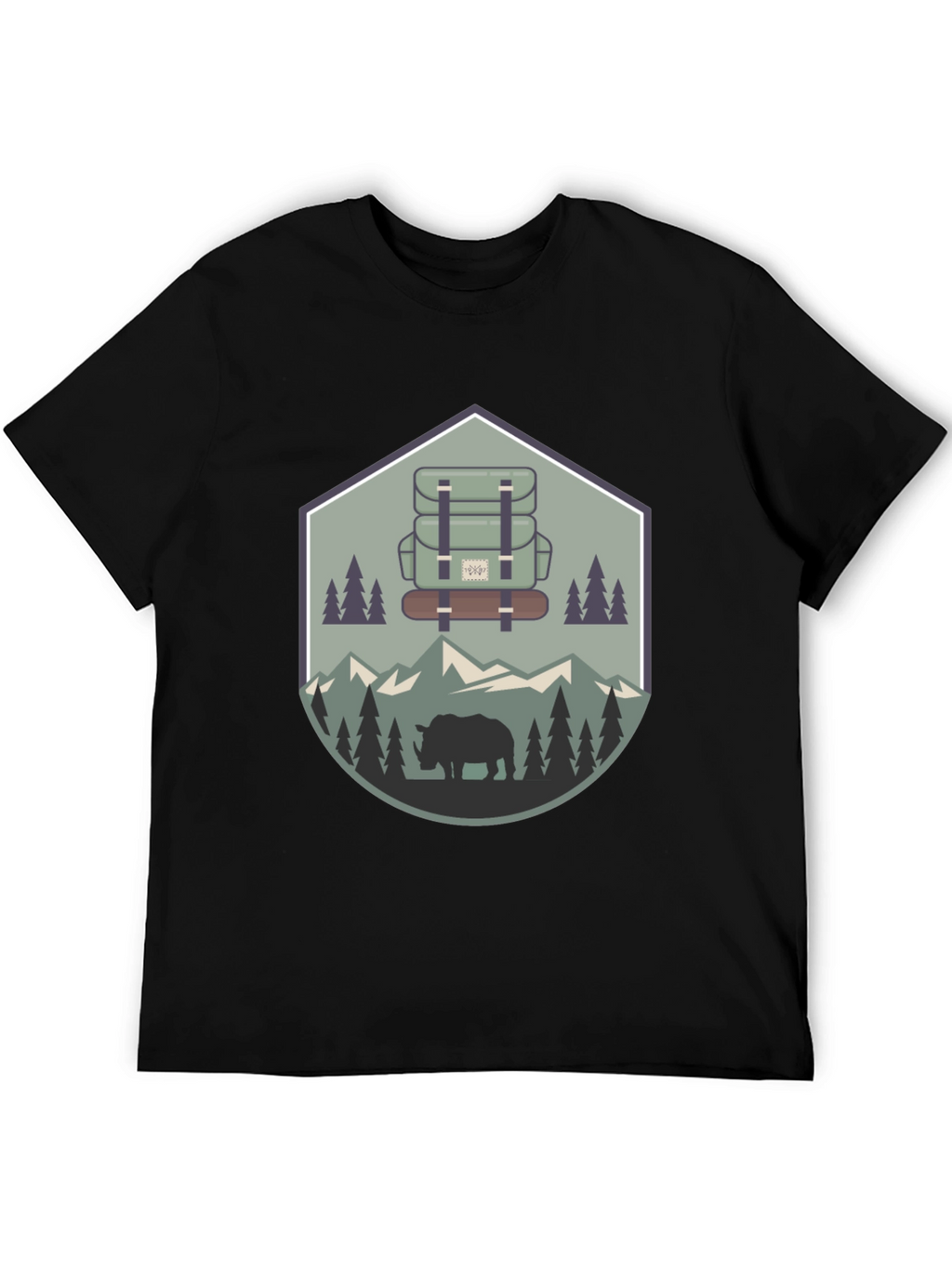 Outdoor Adventure Rhino Graphic Tee