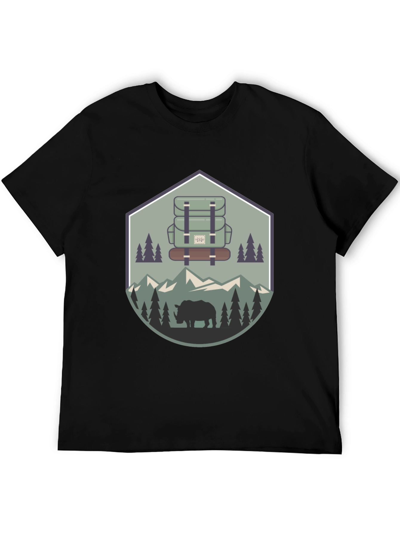 Outdoor Adventure Rhino Graphic Tee