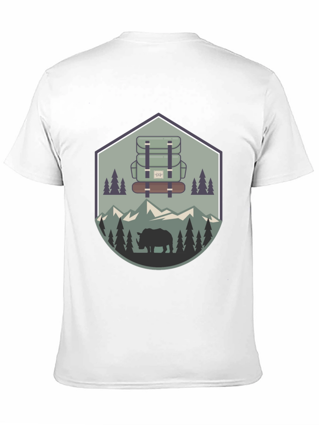 Outdoor Adventure Rhino Graphic Tee