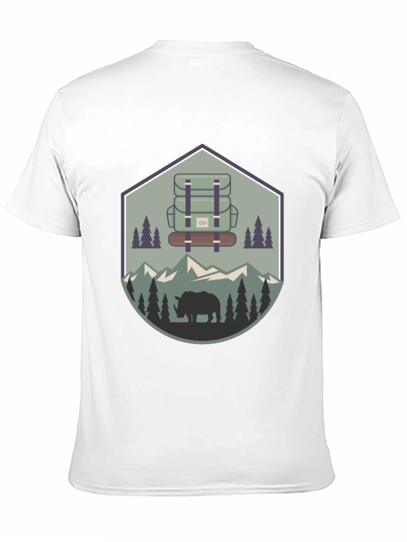 Outdoor Adventure Rhino Graphic Tee