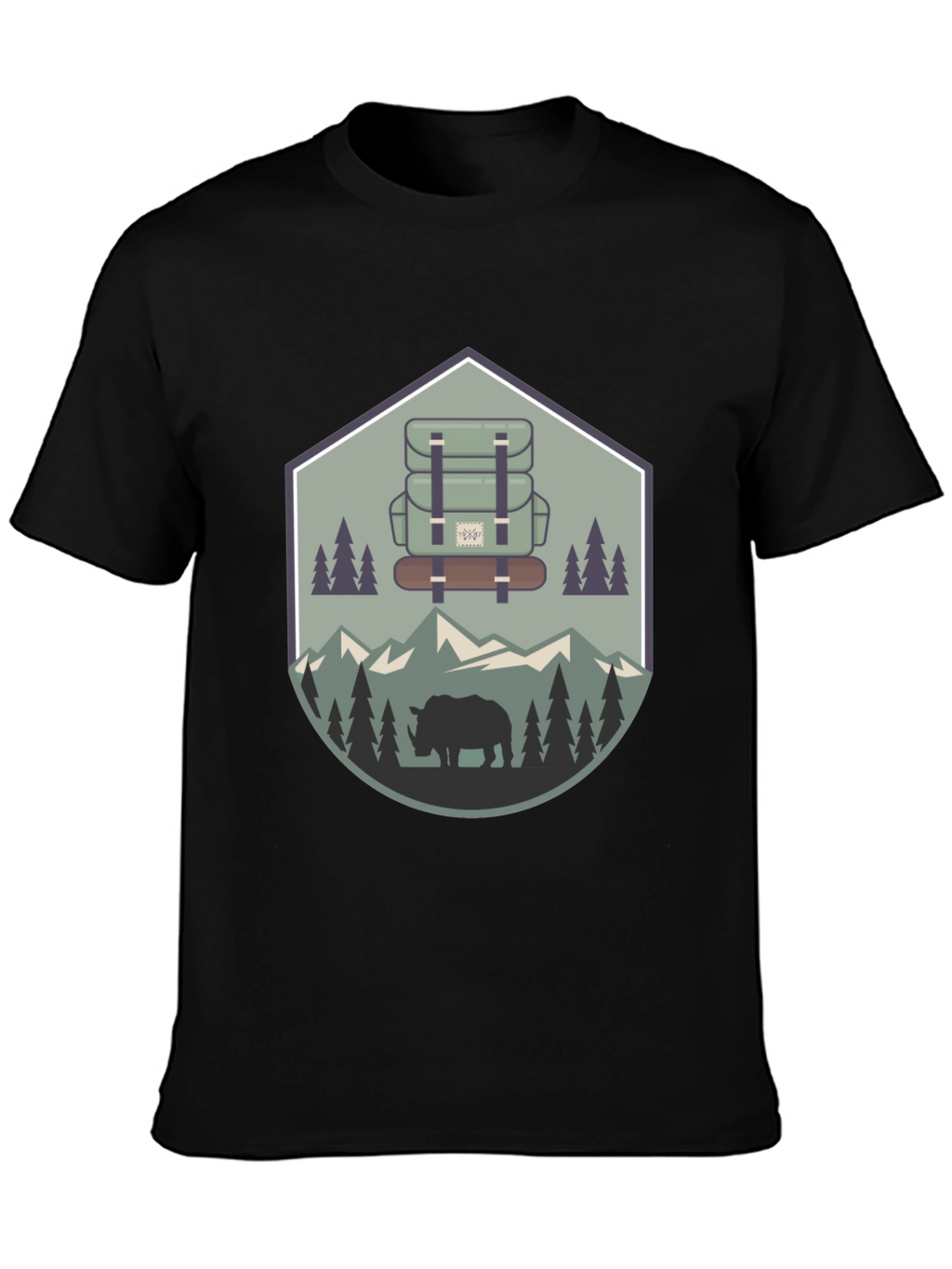 Outdoor Adventure Rhino Graphic Tee