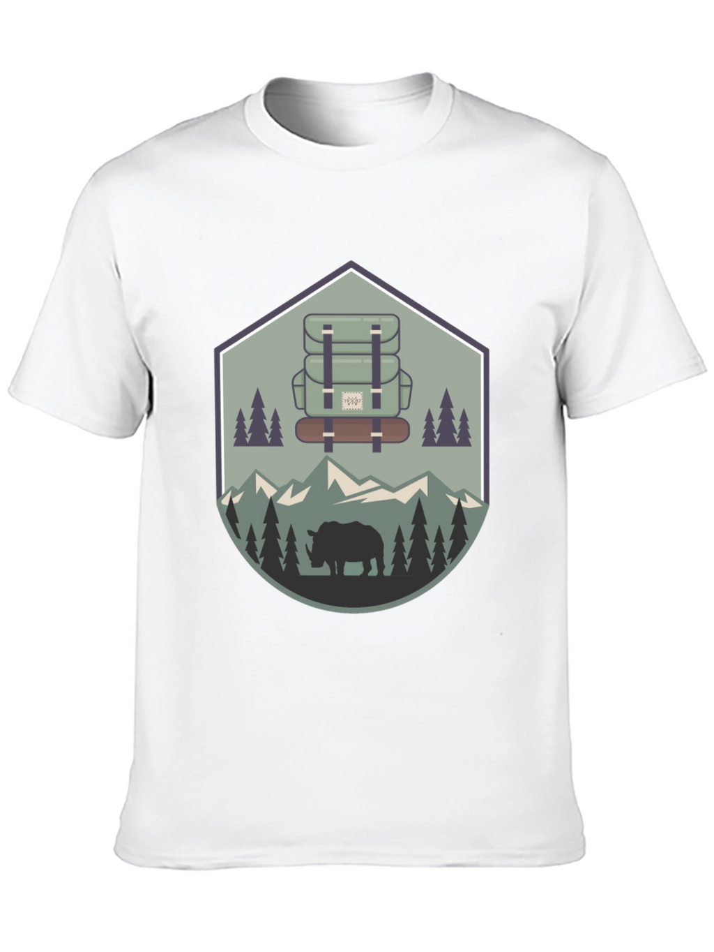 Outdoor Adventure Rhino Graphic Tee