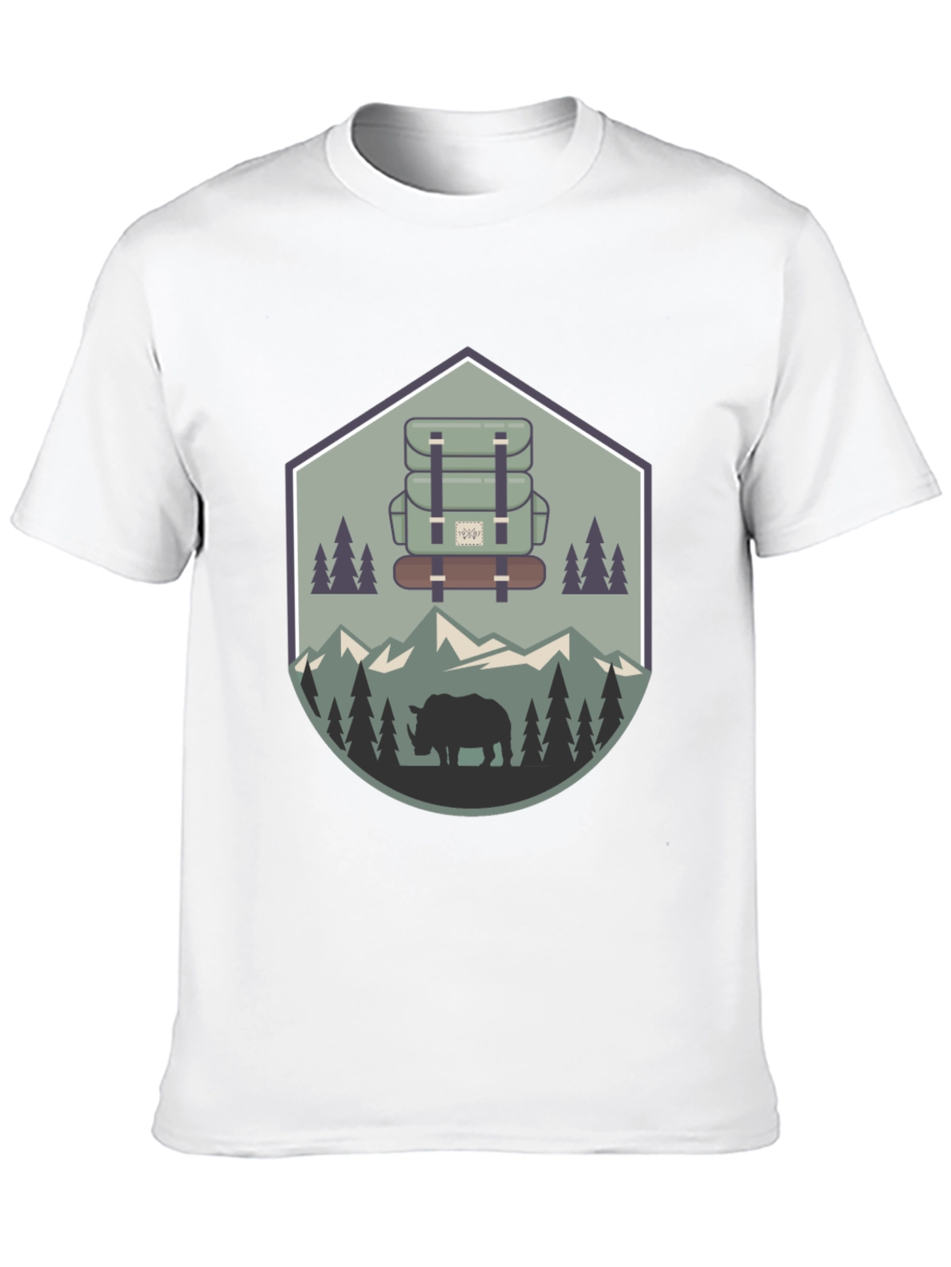 Outdoor Adventure Rhino Graphic Tee