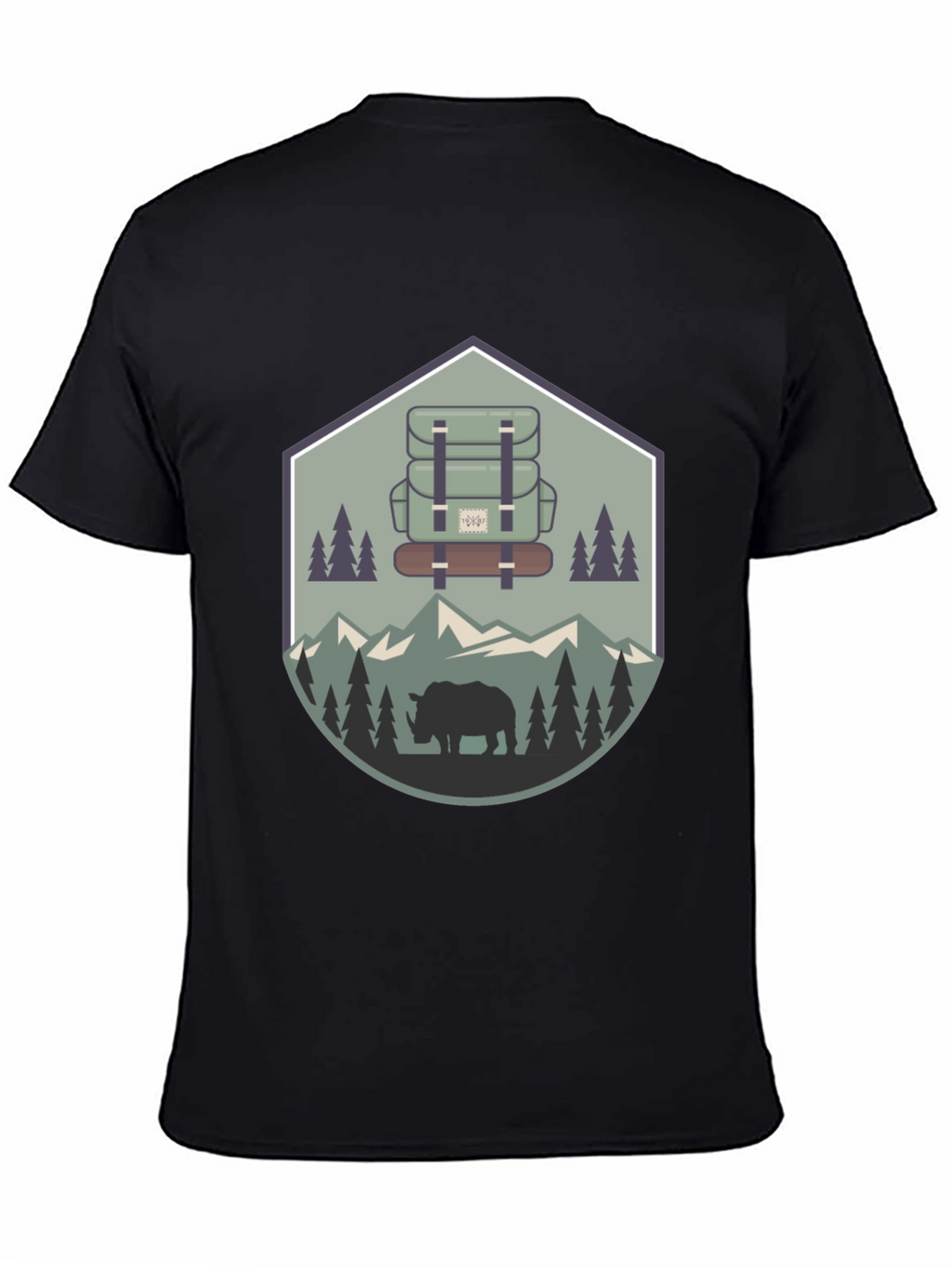 Outdoor Adventure Rhino Graphic Tee