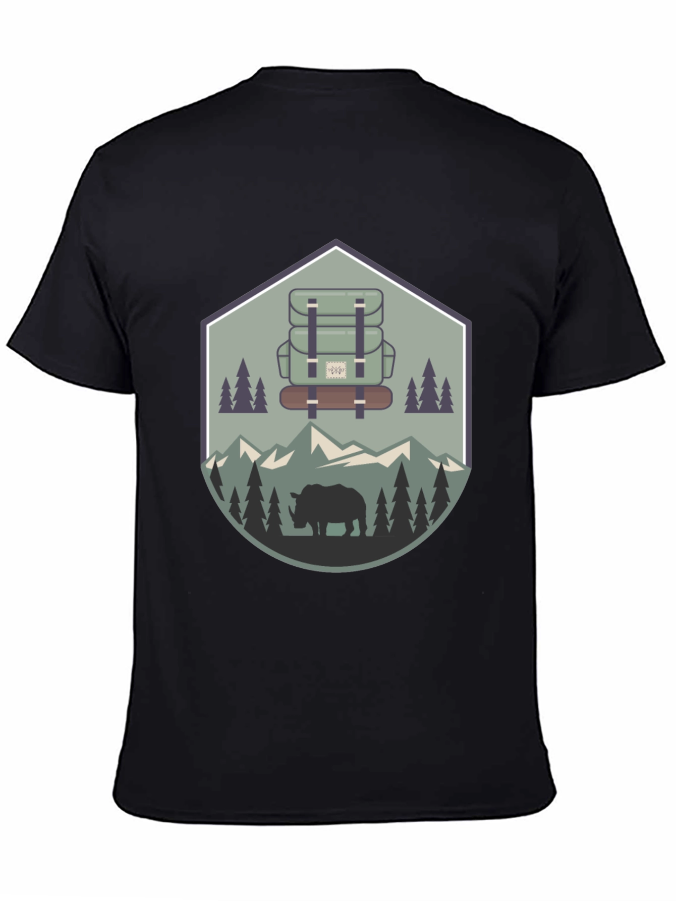 Outdoor Adventure Rhino Graphic Tee
