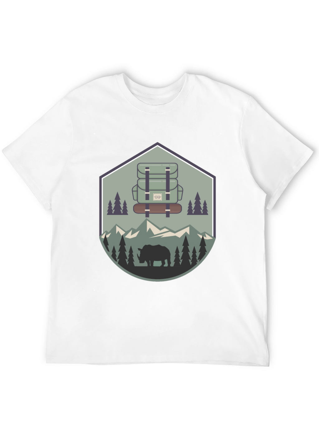 Outdoor Adventure Rhino Graphic Tee