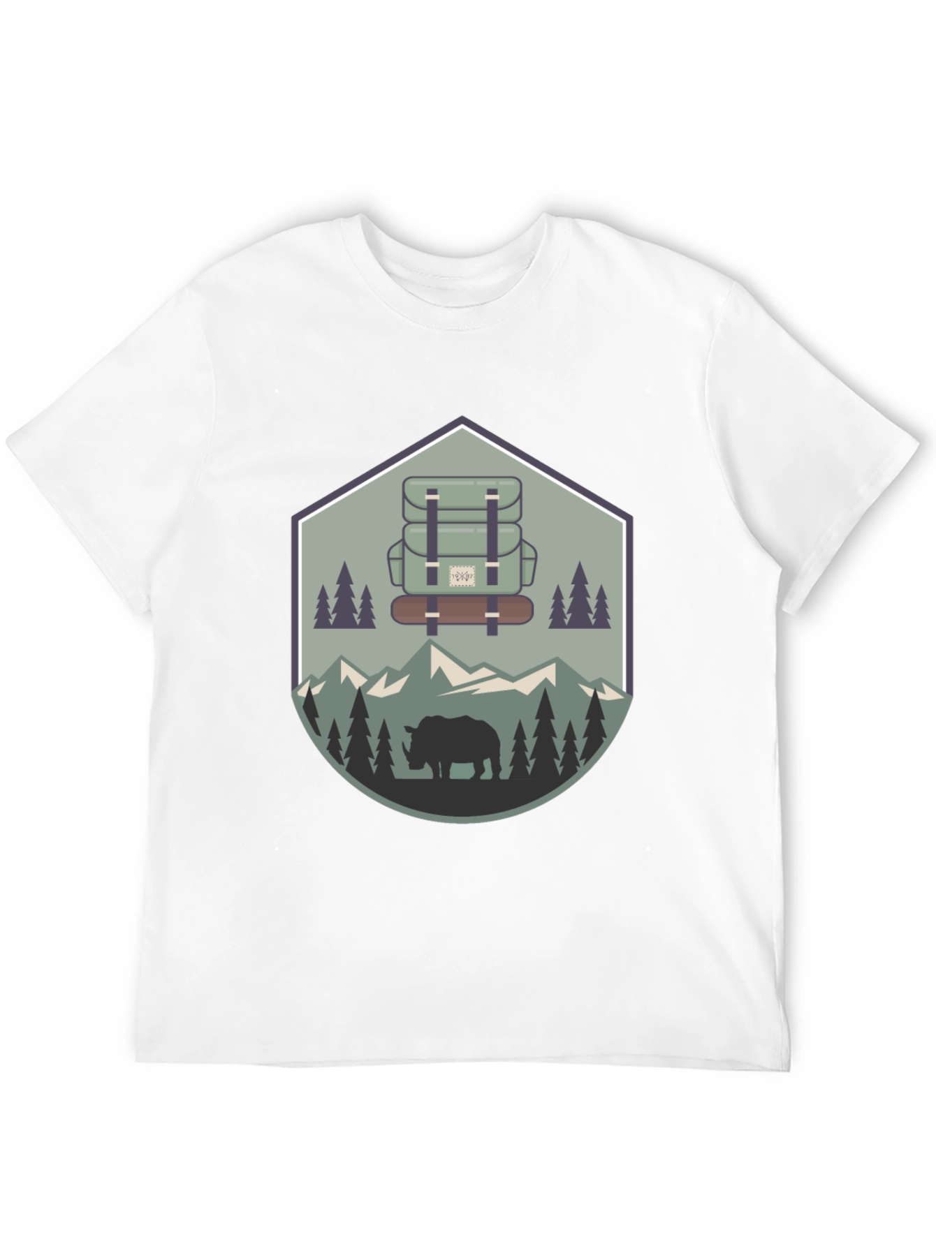 Outdoor Adventure Rhino Graphic Tee