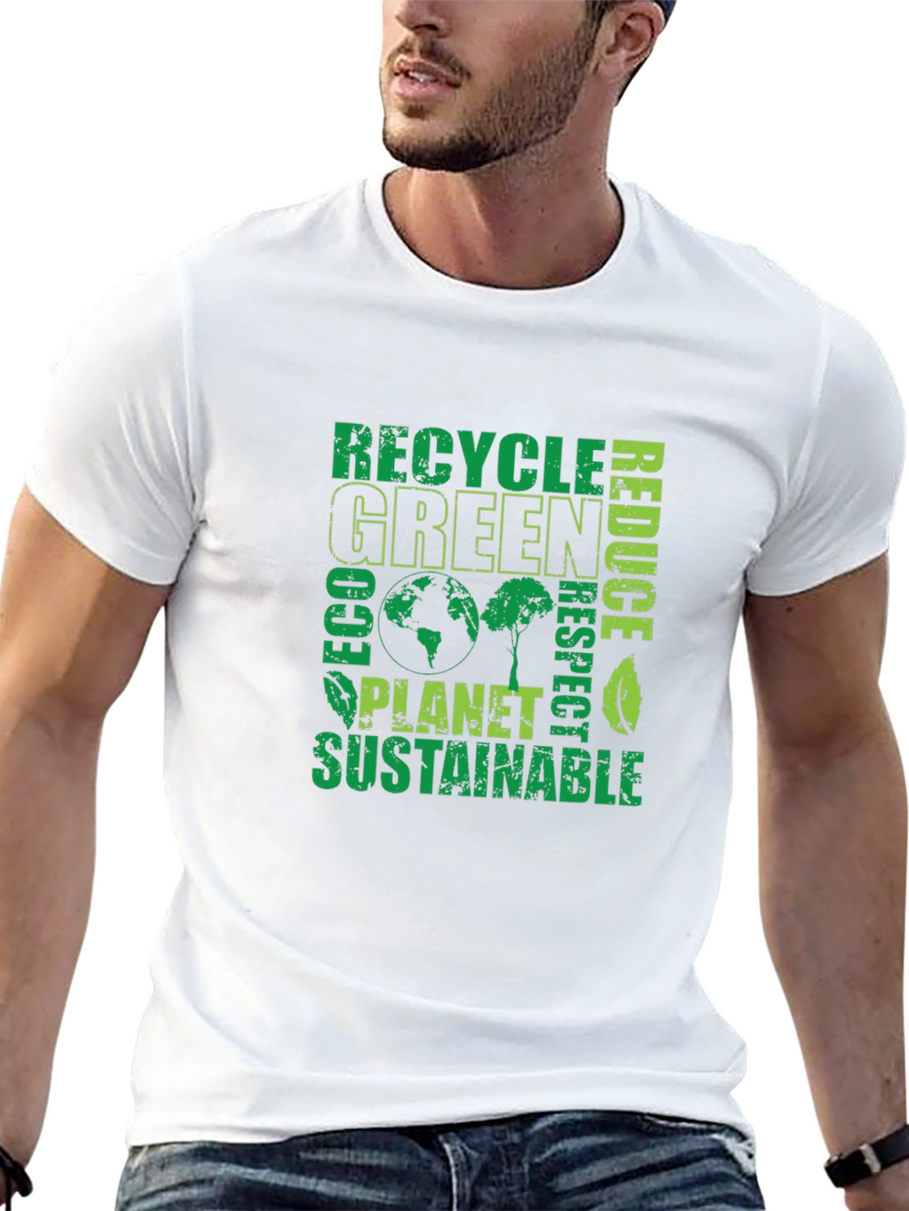 Eco-Friendly Green Planet T-Shirt