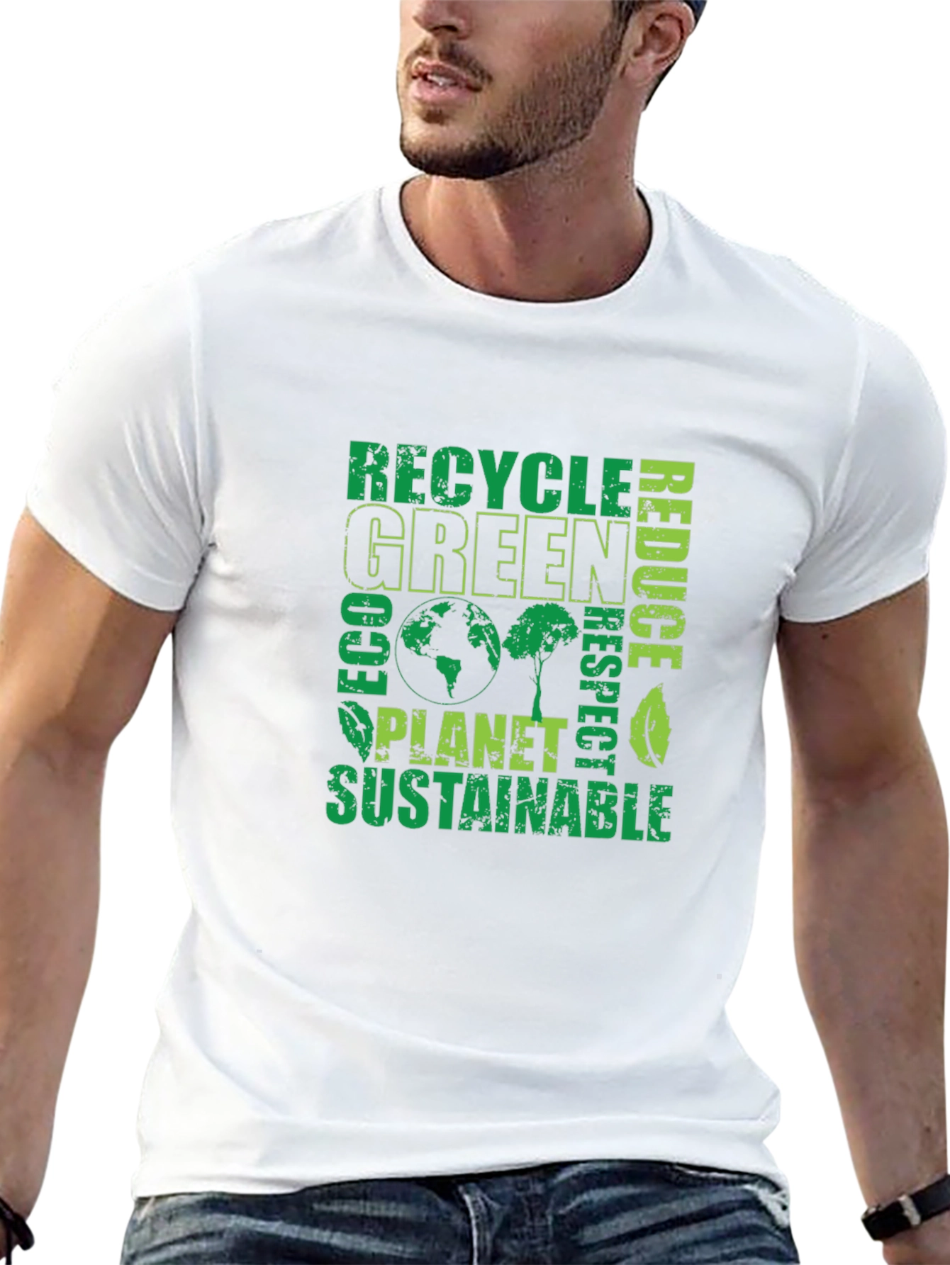 Eco-Friendly Green Planet T-Shirt