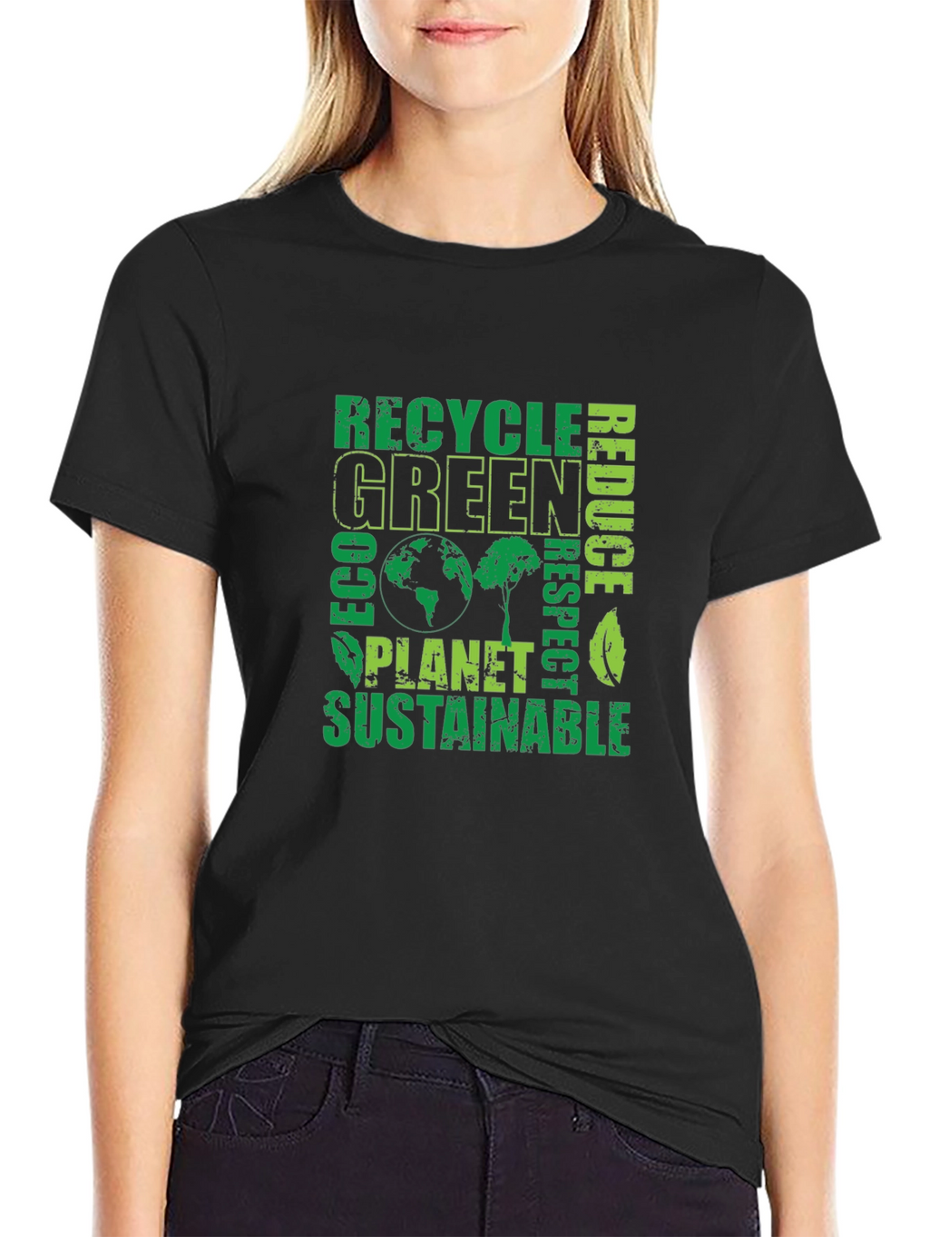 Eco-Friendly Green Planet T-Shirt