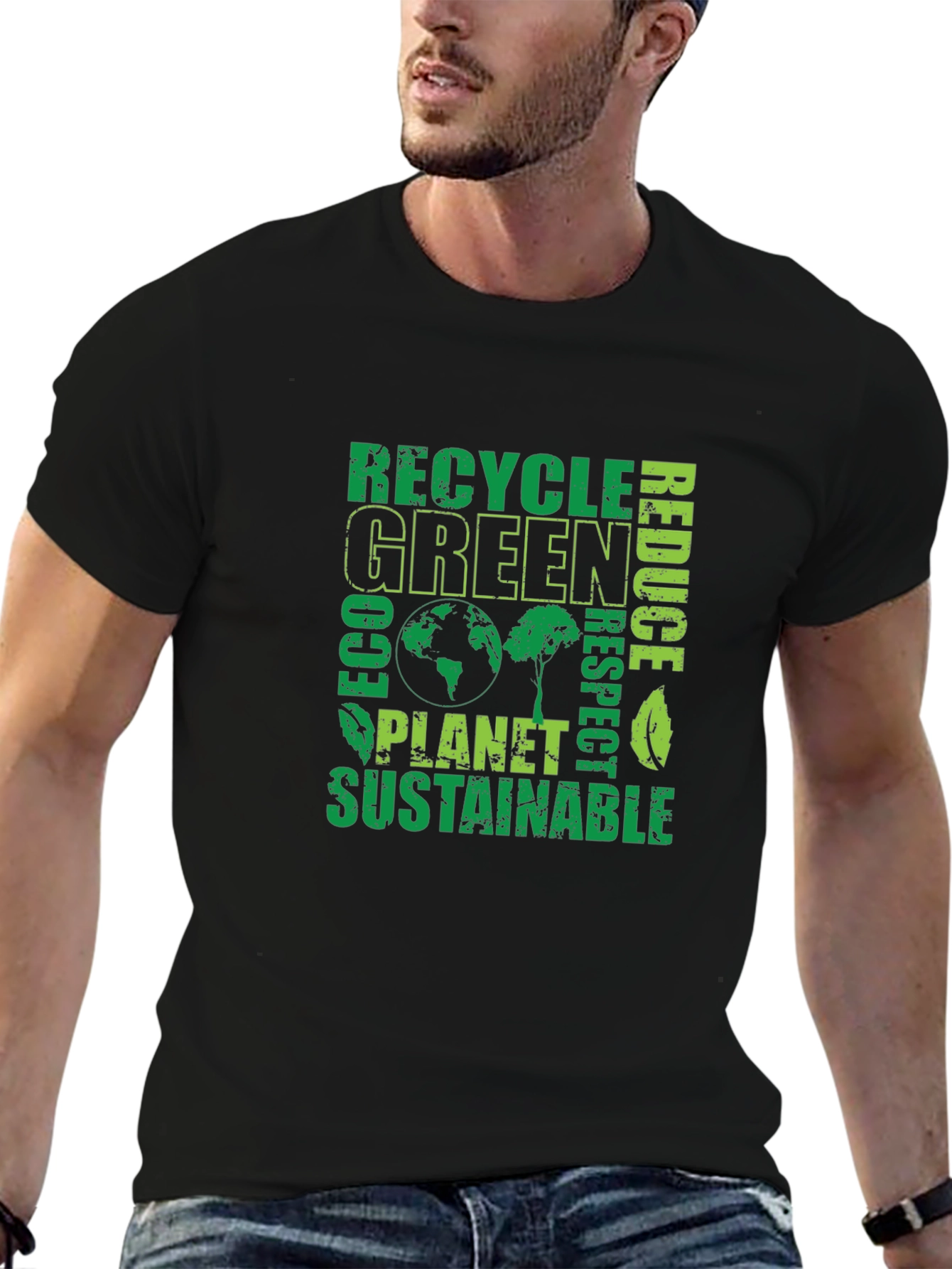 Eco-Friendly Green Planet T-Shirt