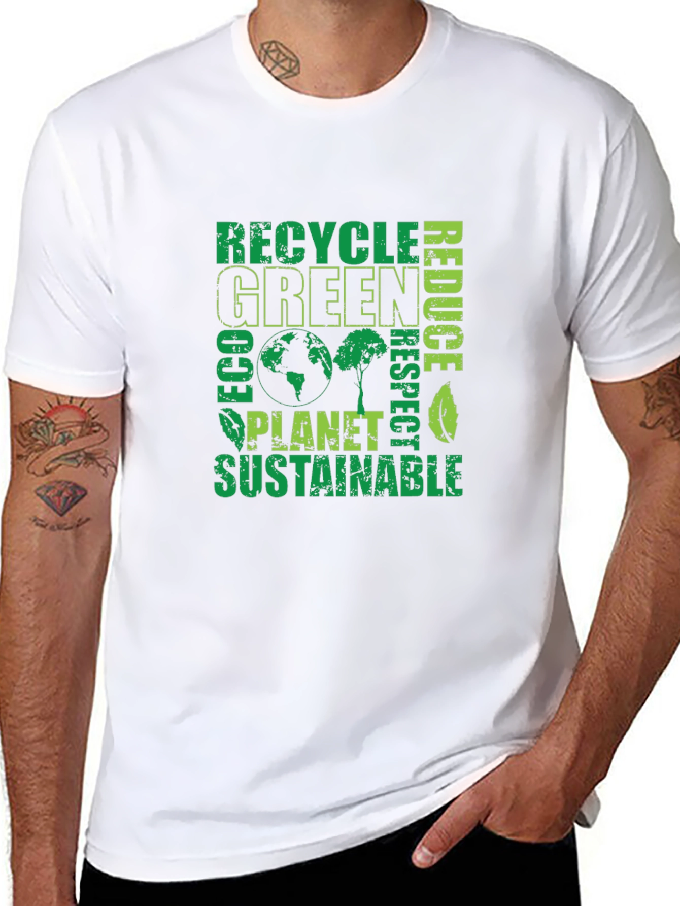 Eco-Friendly Green Planet T-Shirt