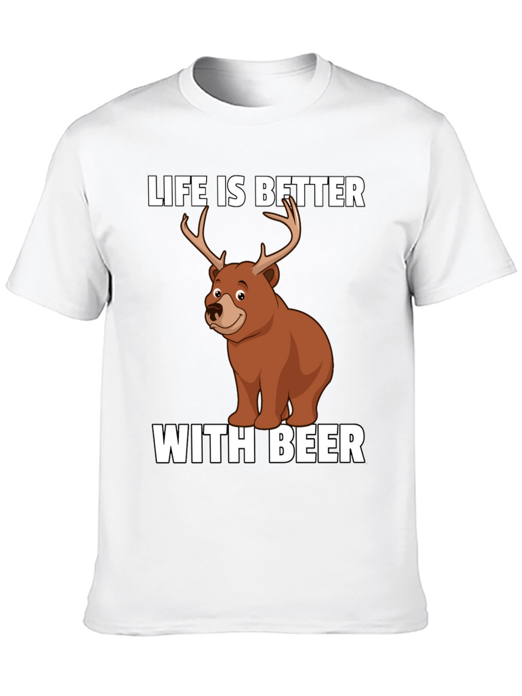 Life is Better with Beer Funny Graphic T-Shirt