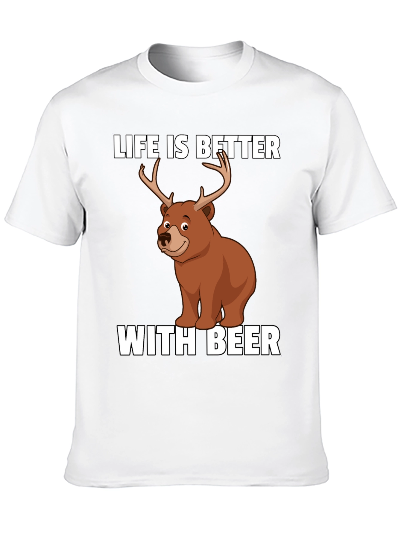 Life is Better with Beer Funny Graphic T-Shirt