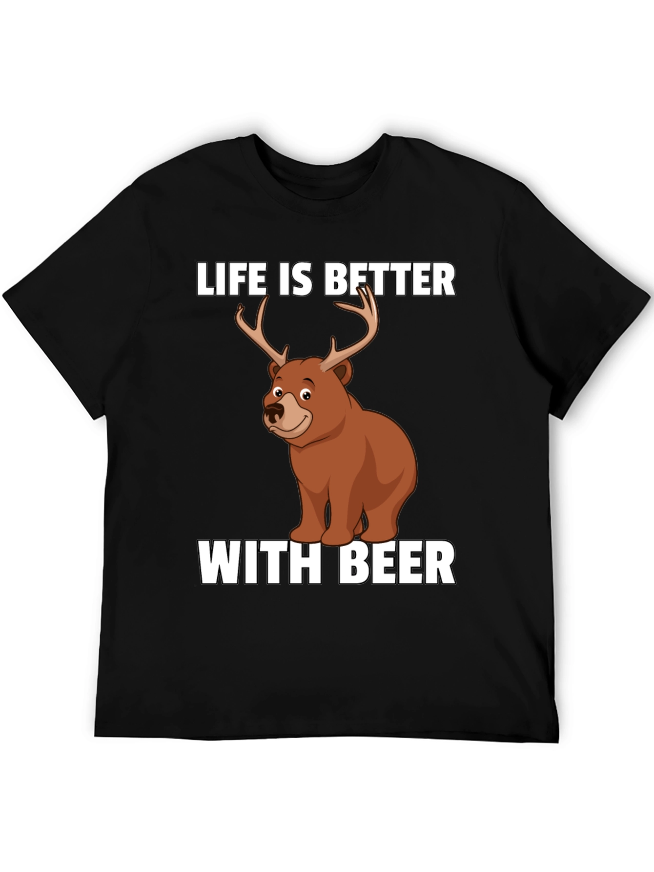 Life is Better with Beer Funny Graphic T-Shirt