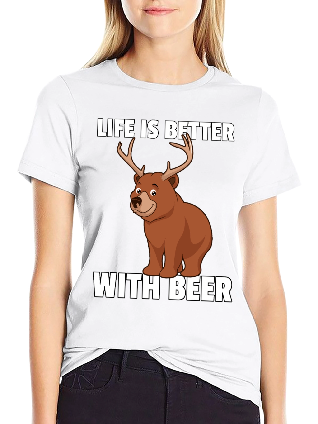 Life is Better with Beer Funny Graphic T-Shirt