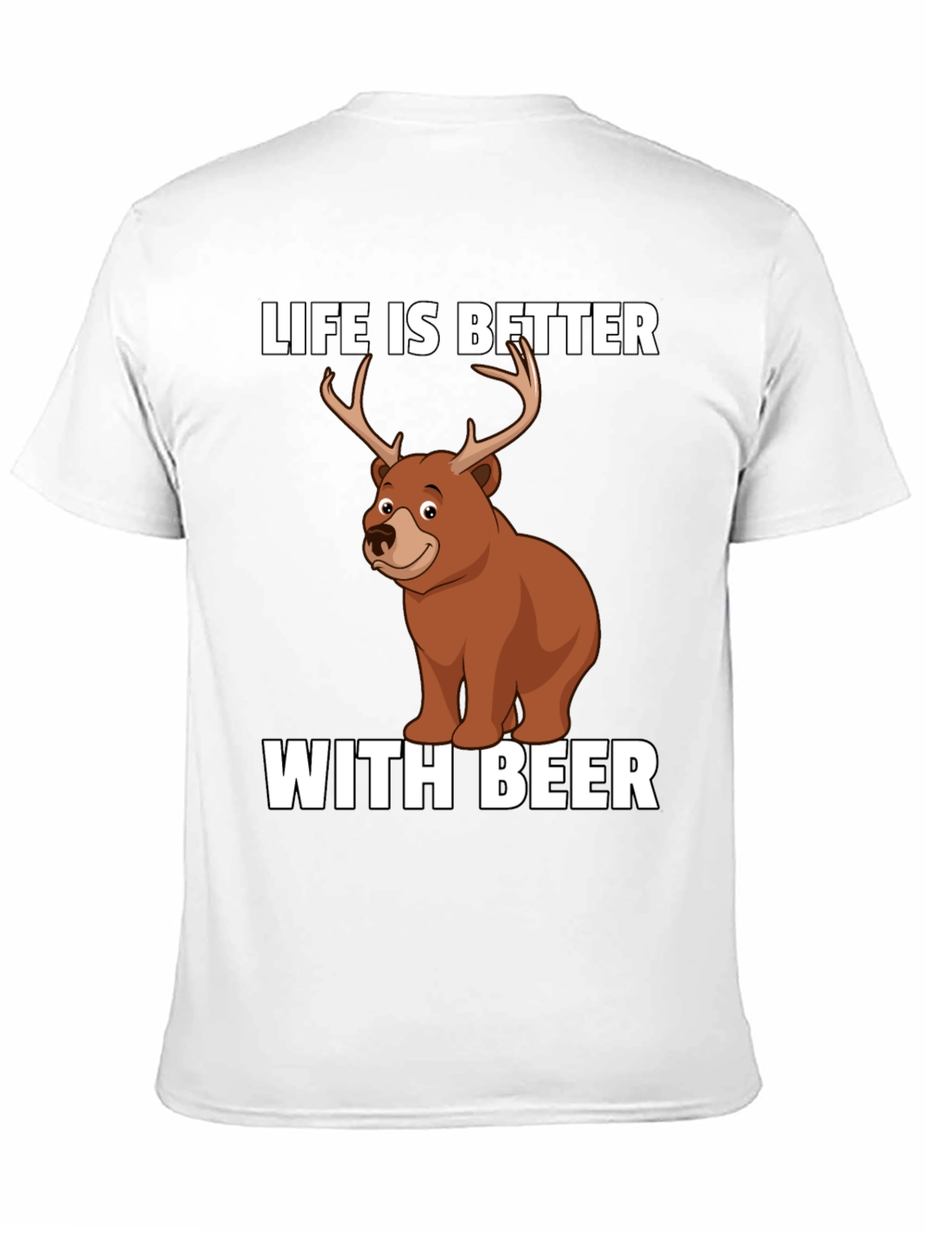 Life is Better with Beer Funny Graphic T-Shirt