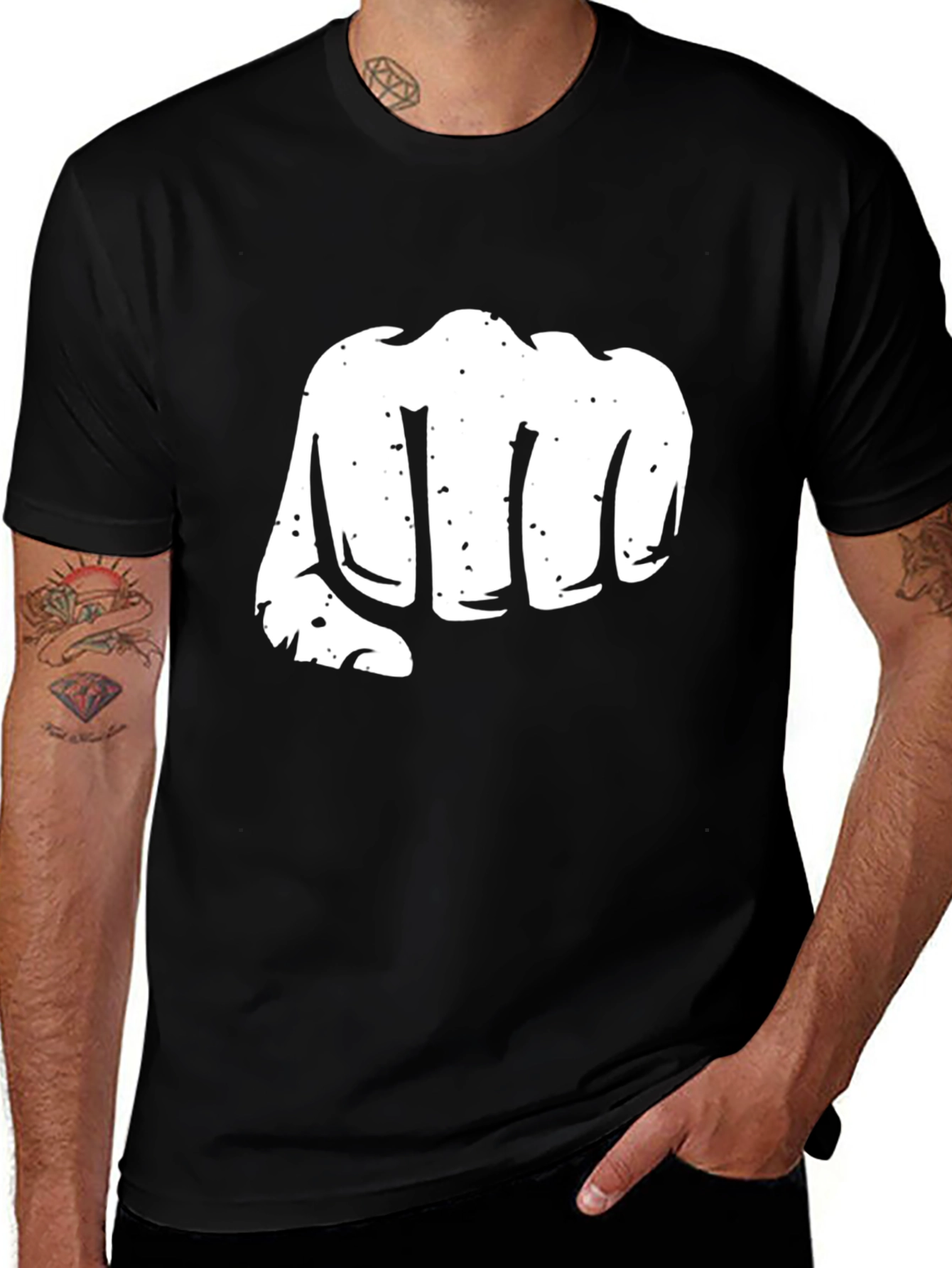 Punch Graphic Black T-Shirt