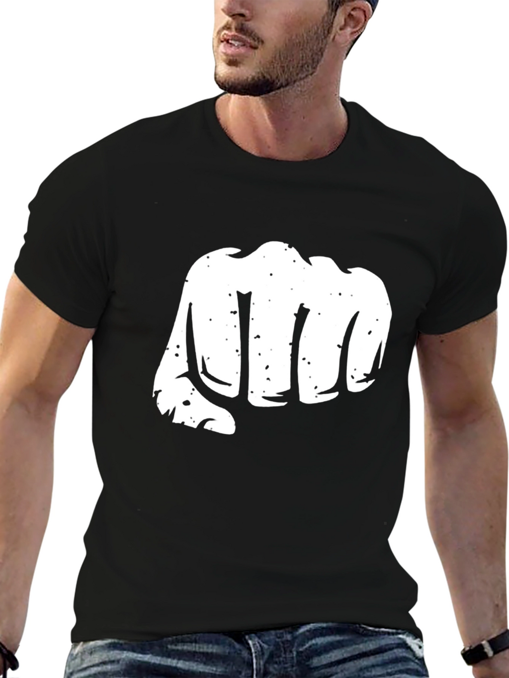 Punch Graphic Black T-Shirt