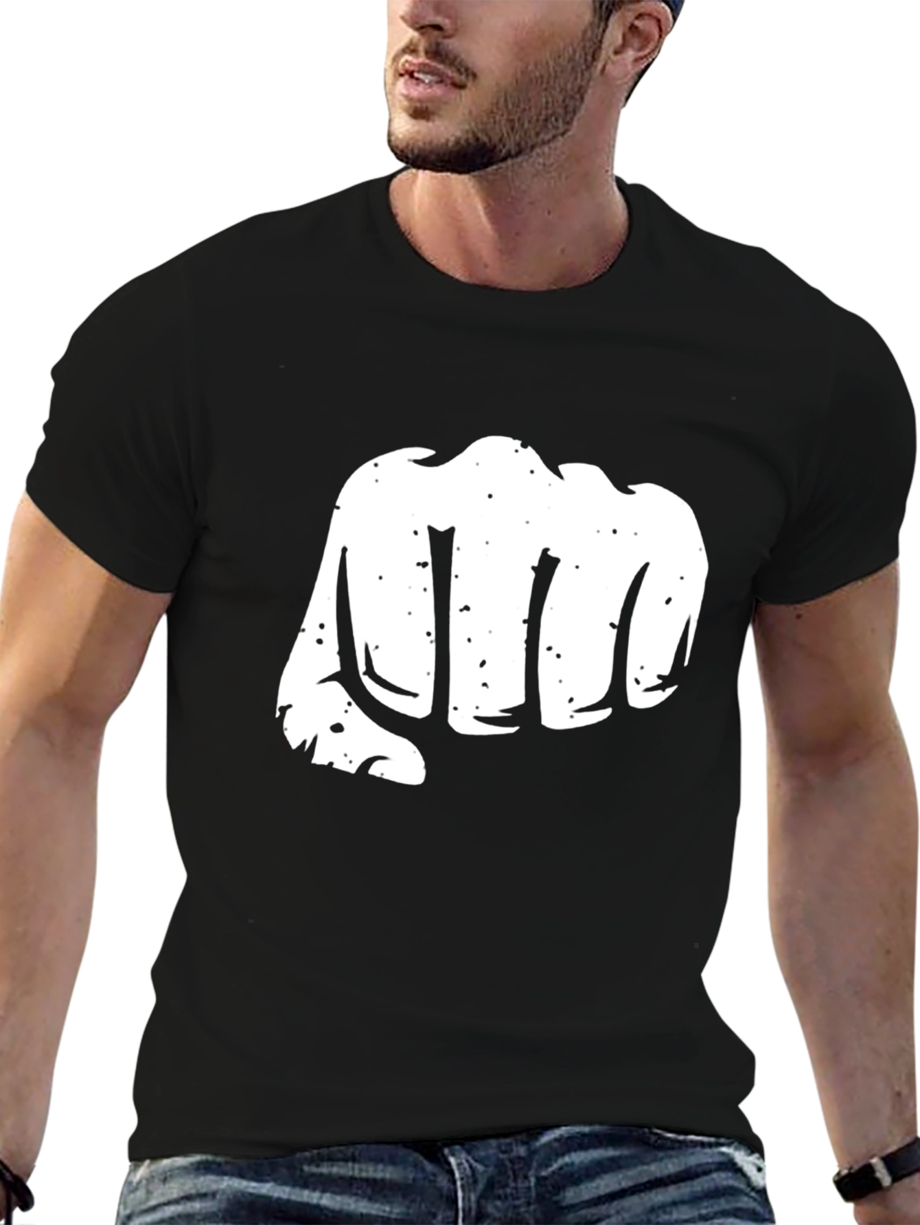 Punch Graphic Black T-Shirt